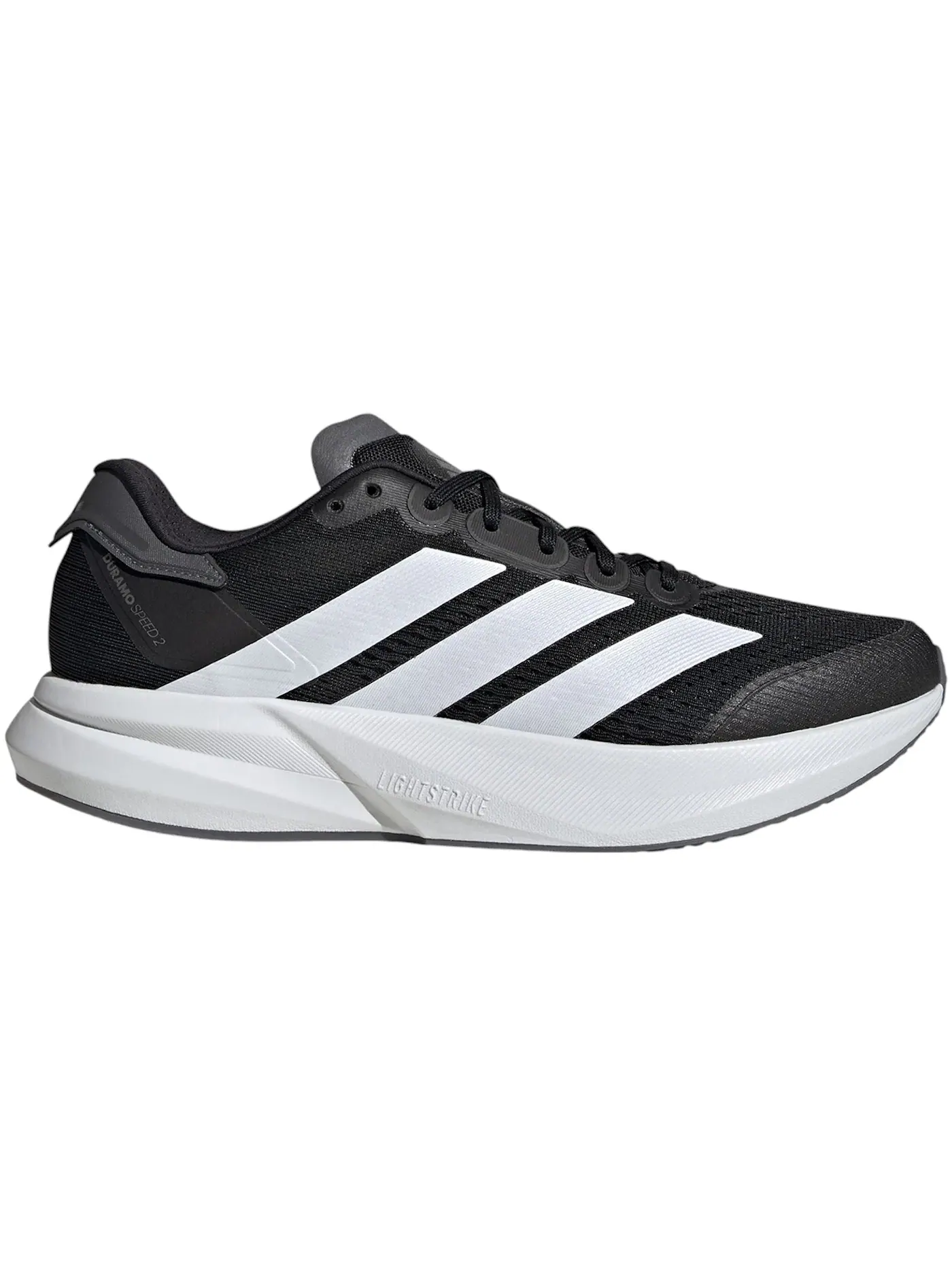 Мужские кроссовки беговые Adidas Duramo Speed — изображение 1 из 1, черный белый серый