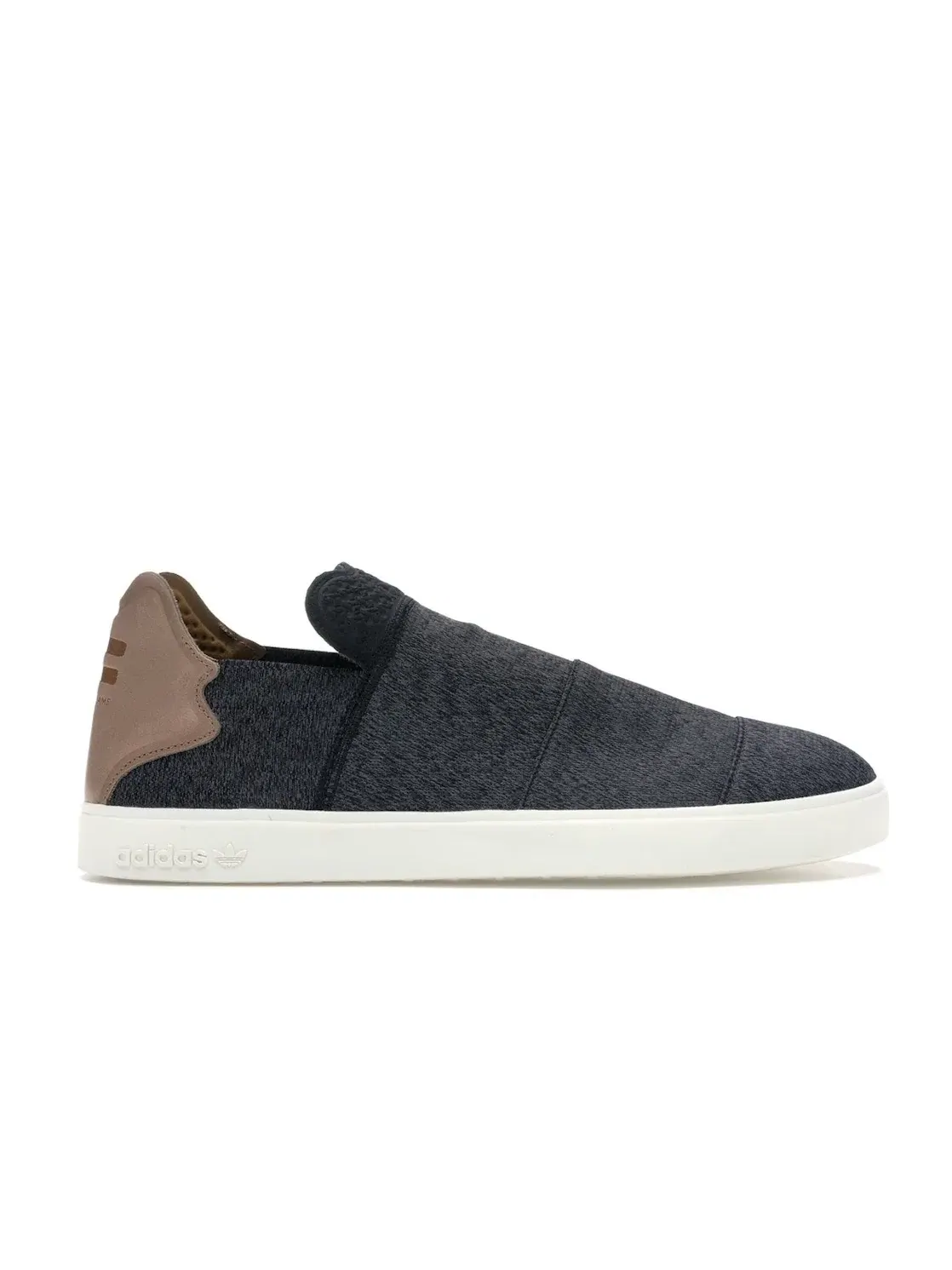 Мужские кроссовки повседневные Elastic Slip On Adidas — изображение 1 из 4, черный//белый