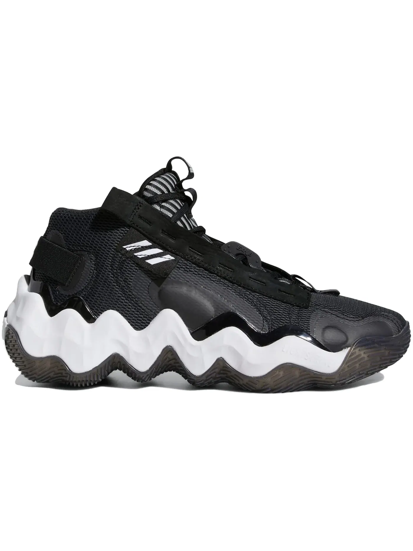 Женские кроссовки для баскетбола с высокой посадкой Adidas Exhibit B Candace Parker Mid — изображение 1 из 1, белый/черный