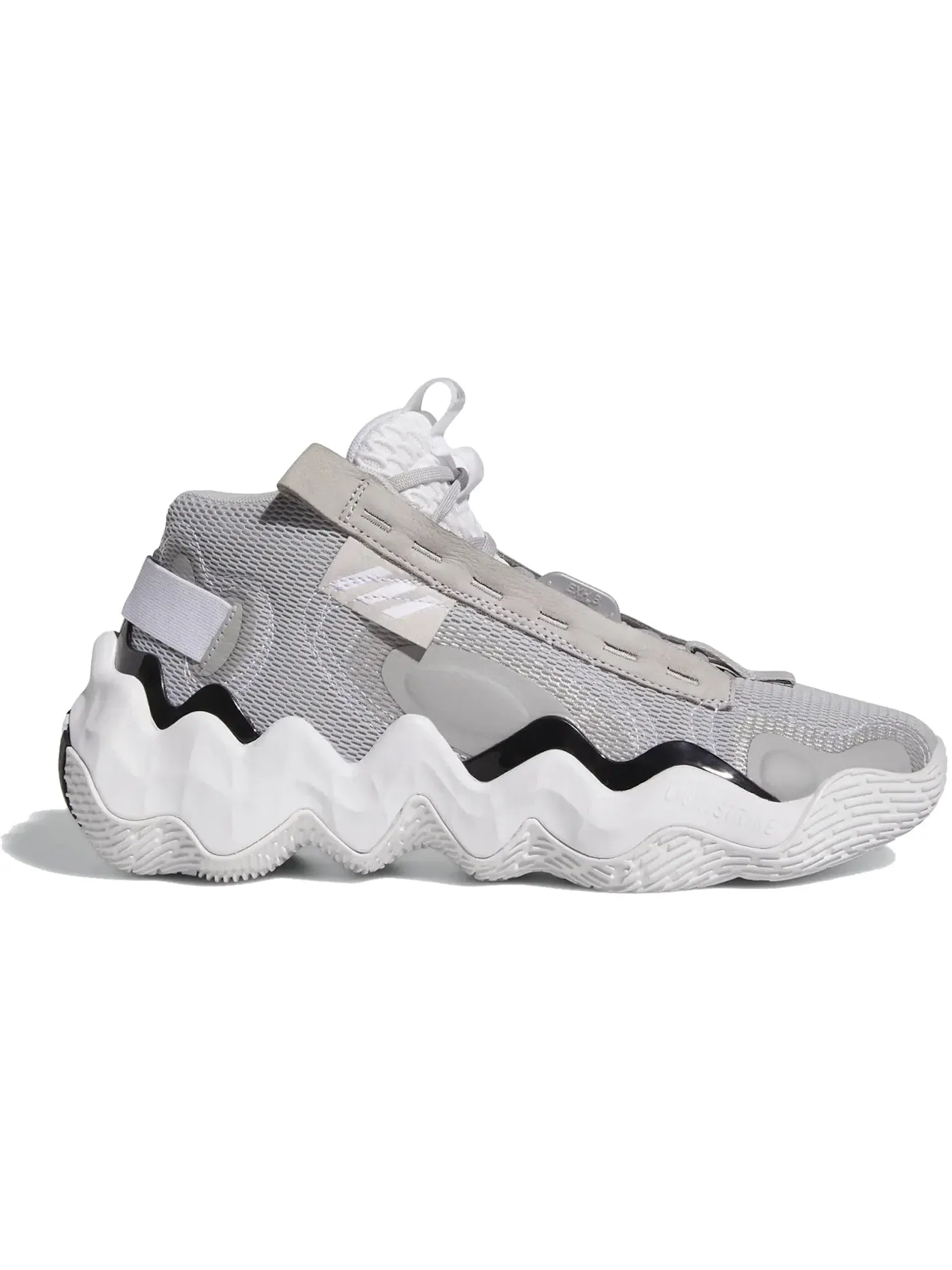 Женские кроссовки для баскетбола Adidas Exhibit B Candace Parker Mid — изображение 1 из 1, серый черный белый