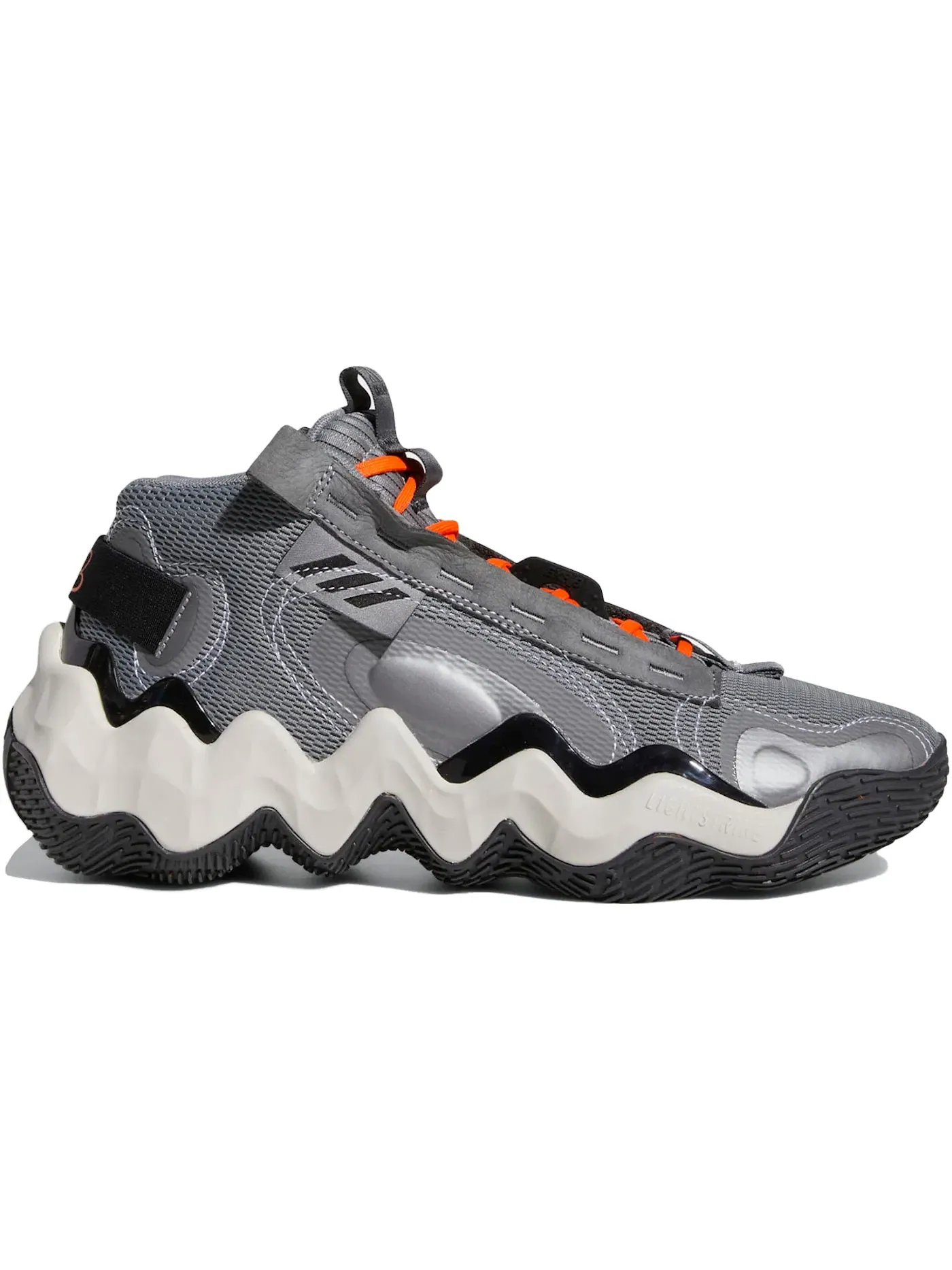 Женские кроссовки для баскетбола Adidas Exhibit B Candace Parker Mid — изображение 1 из 1, серый/черный/оранжевый