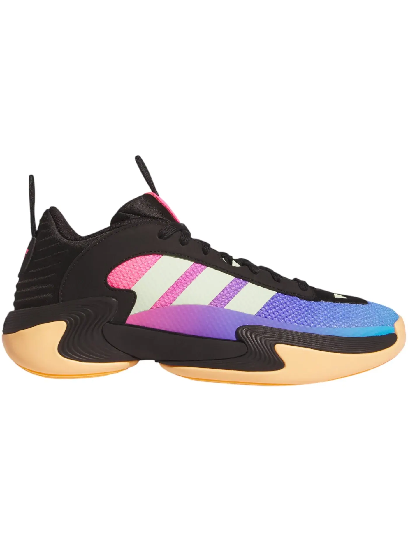 Женские кроссовки для баскетбола Adidas Exhibit Select — изображение 1 из 1, черный зеленый розовый