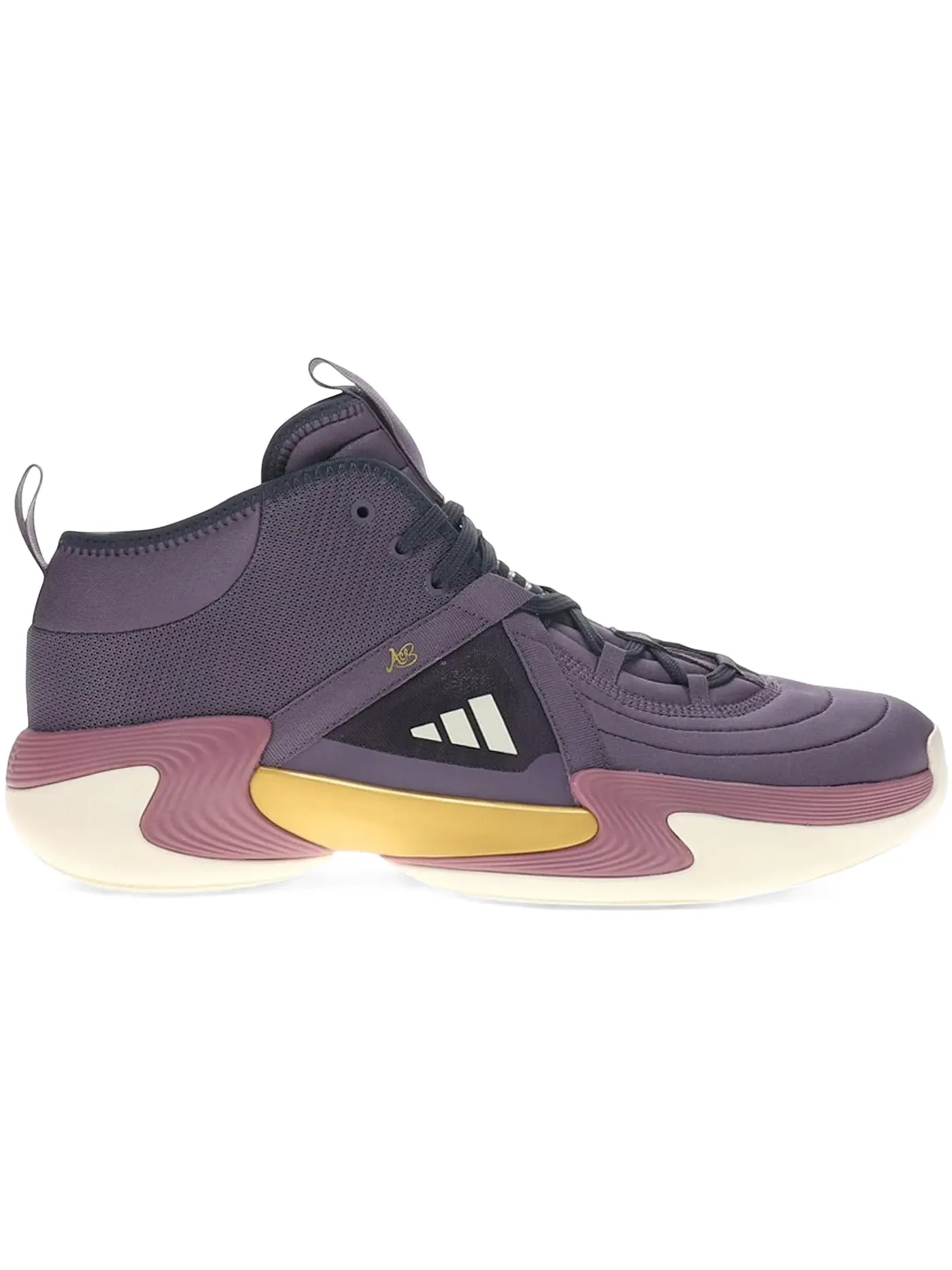 Мужские кроссовки для баскетбола Adidas Exhibit Select Mid — изображение 1 из 1, фиолетовый белый
