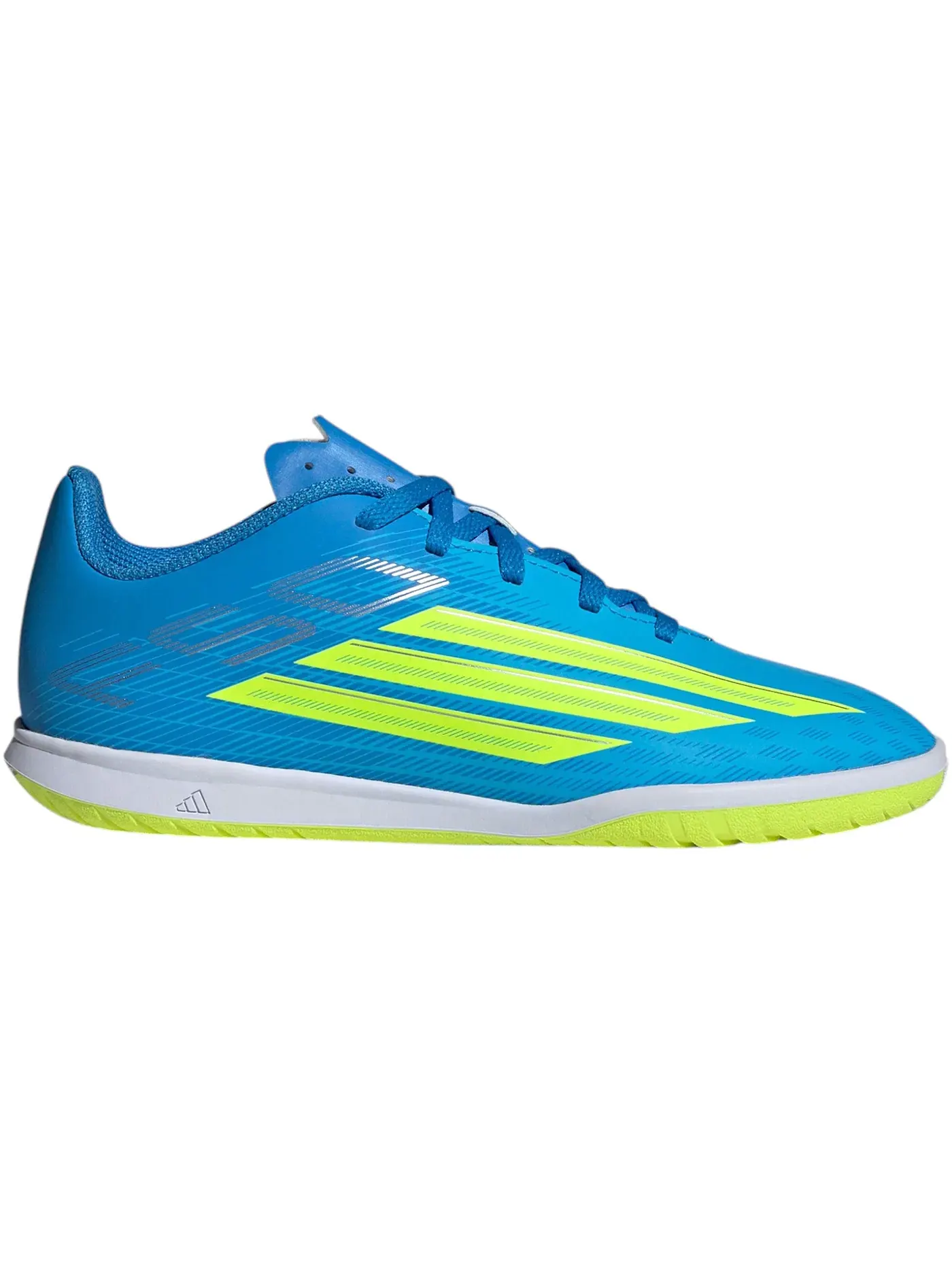 Детские кроссовки для мальчиков с синтетическим верхом Adidas F50 Club IC — изображение 1 из 1, синий/желтый