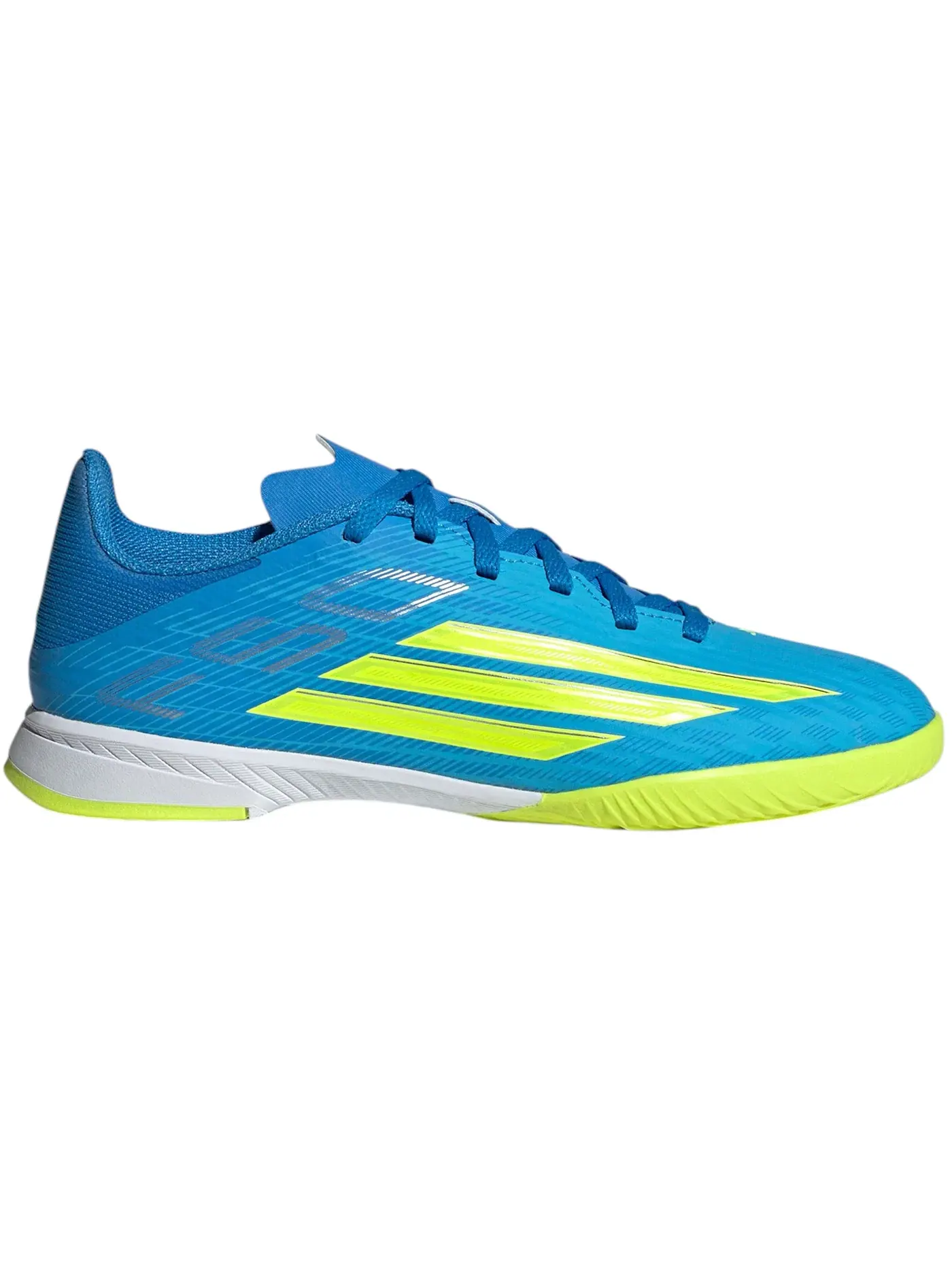 Детские кроссовки с принтом Adidas F50 League IC — изображение 1 из 1, синий/желтый