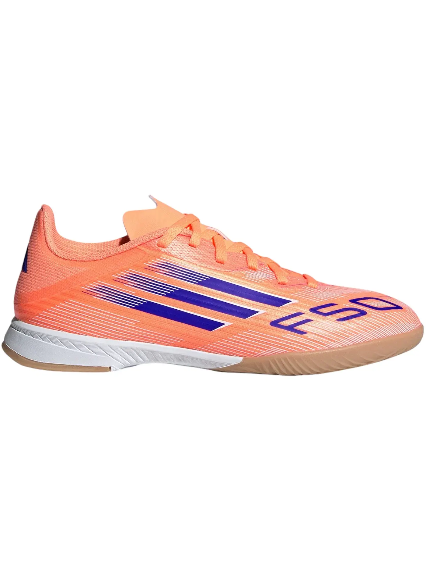 Детские кроссовки для мальчиков с длинным рукавом Adidas F50 League Indoor — изображение 1 из 1, оранжевый/синий/белый