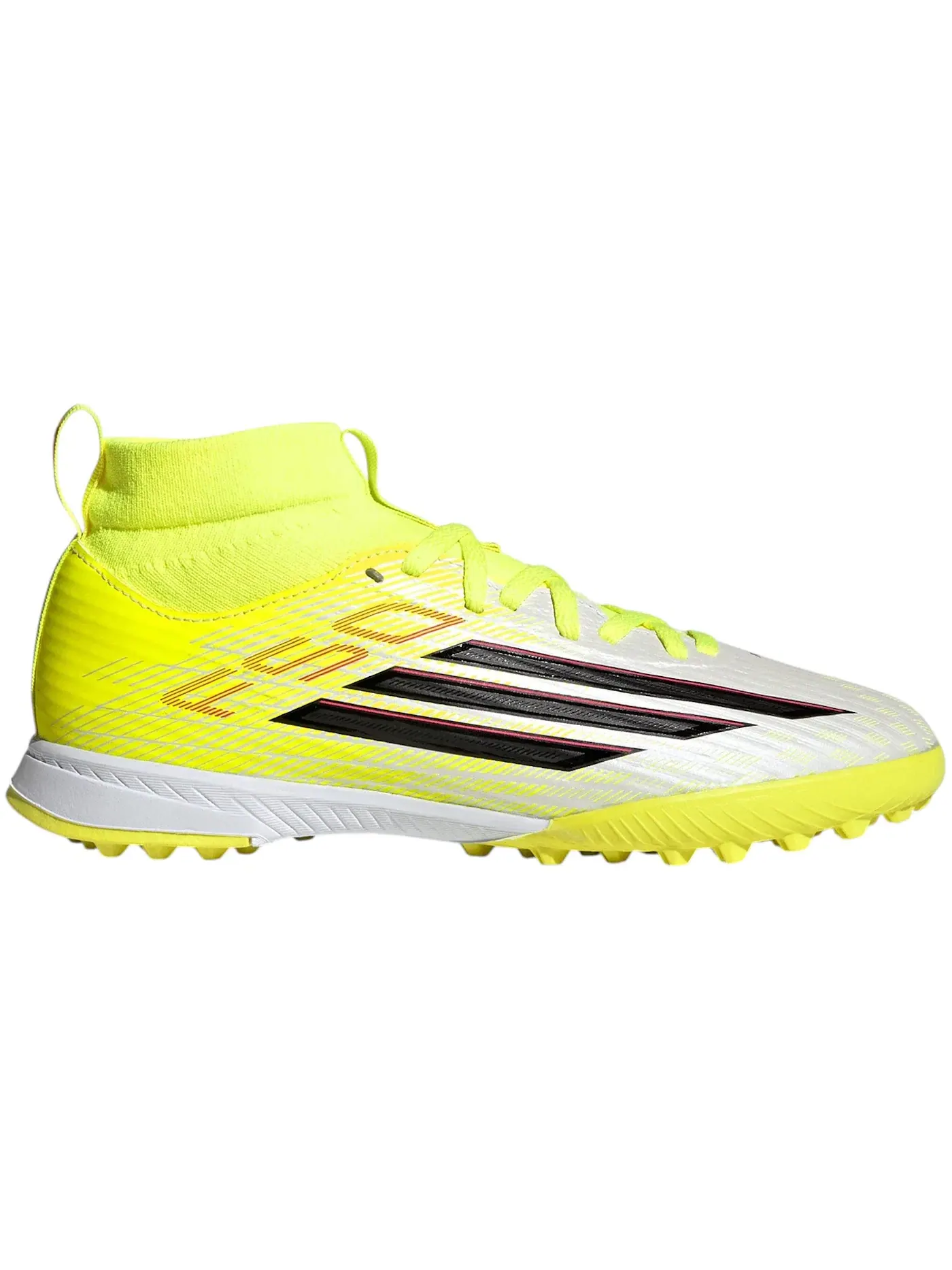 Детские кроссовки с верхом из синтетики F50 League Mid Cut TF Adidas — изображение 1 из 1, желтый черный красный