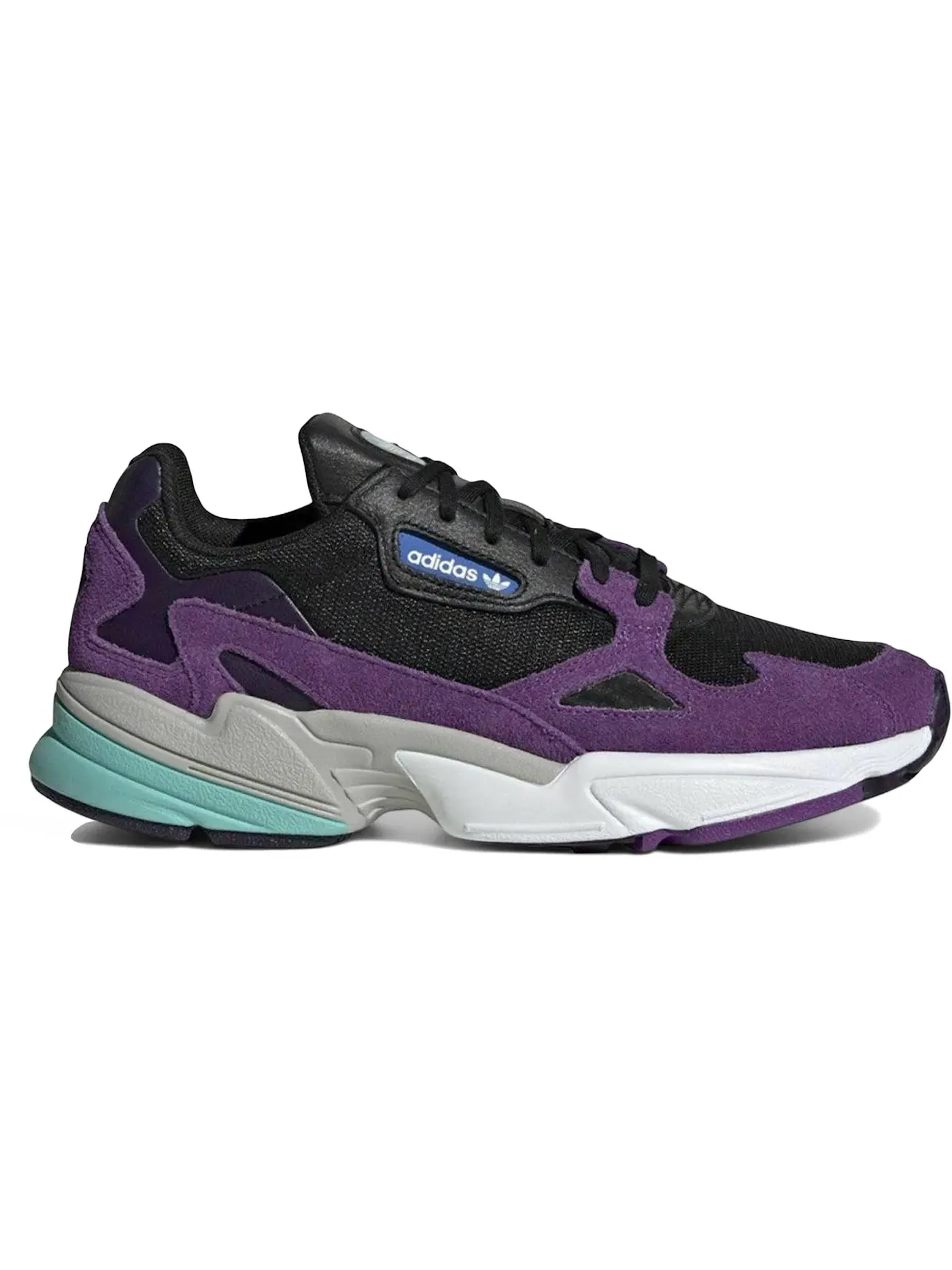 Женские кроссовки Lifestyle Adidas Falcon — изображение 1 из 1, черный/белый/фиолетовый