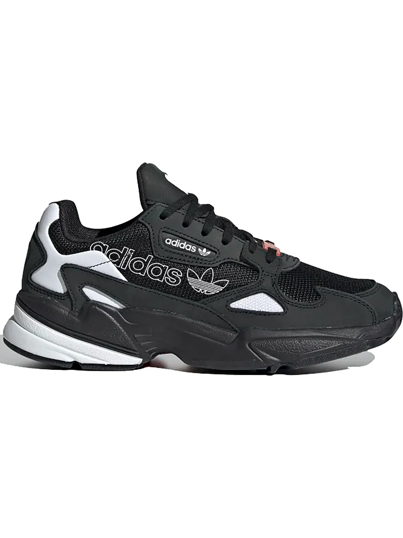 Женские кроссовки Lifestyle Adidas Falcon — изображение 1 из 1, черный/белый/черный