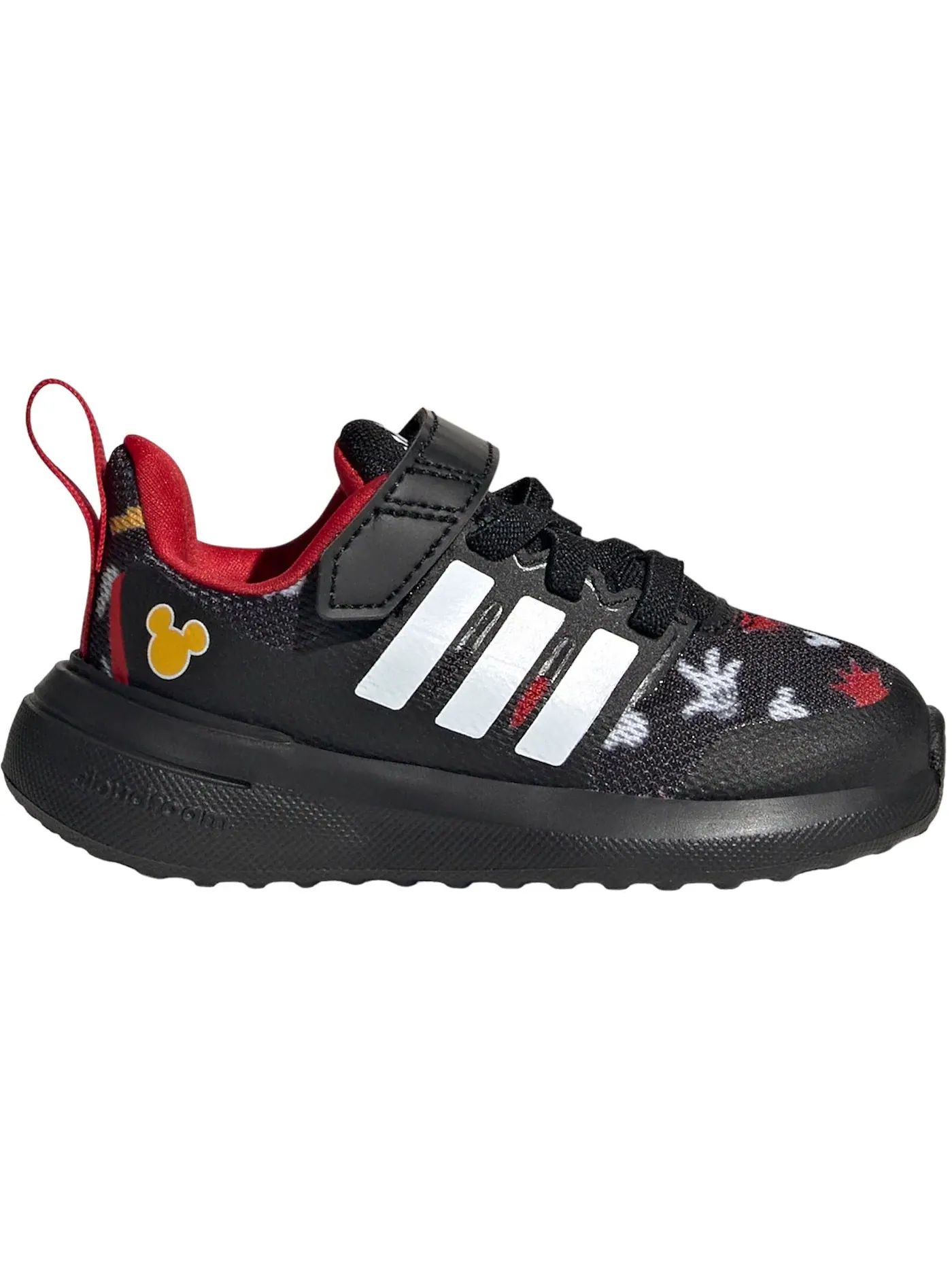 Детские кроссовки с амортизацией Cloudfoam Adidas Fortarun 2.0 — изображение 1 из 1, черный золотистый