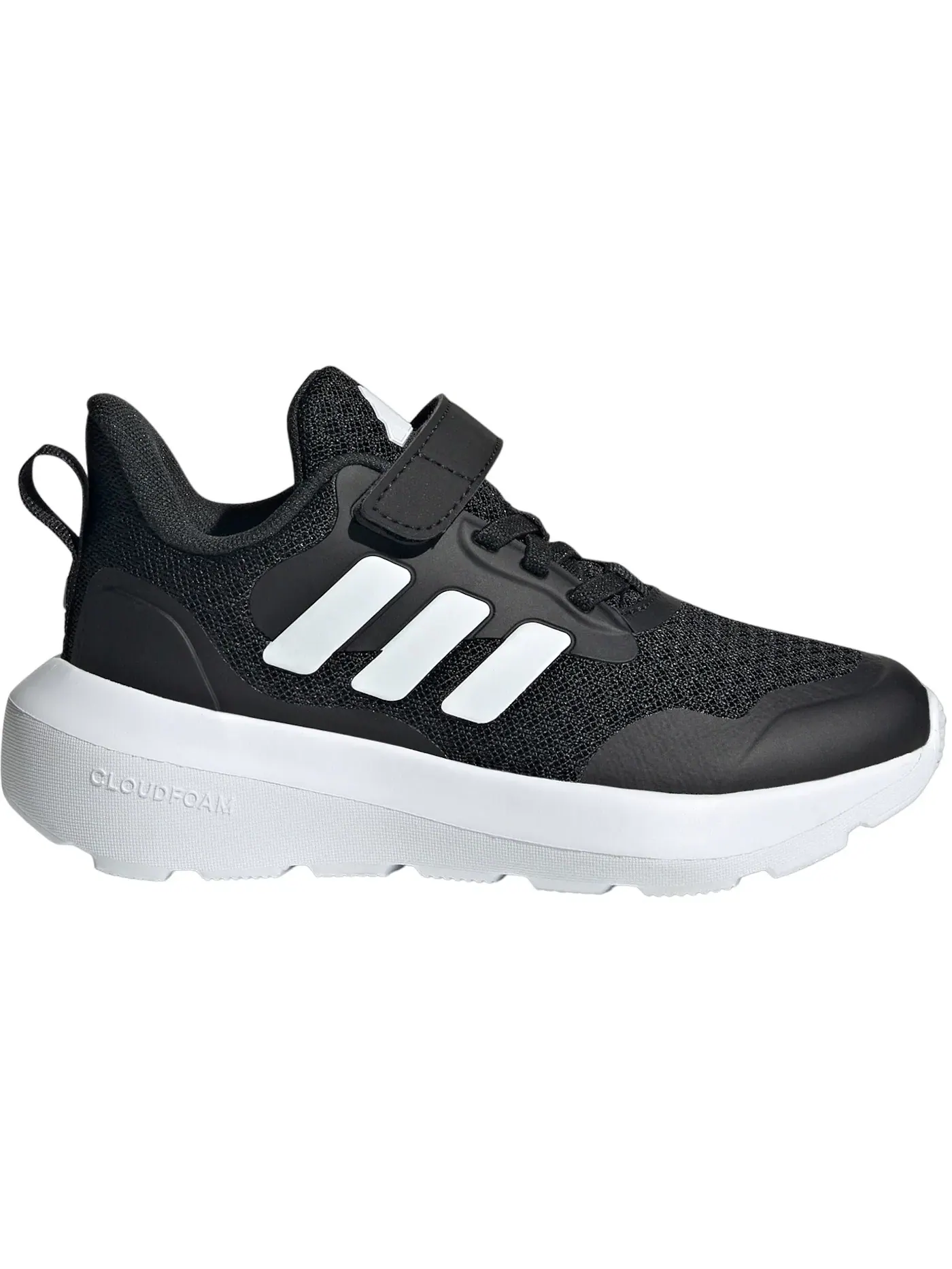 Детские кроссовки для мальчиков с закрытой пяткой Adidas Fortarun 3 Adidas — изображение 1 из 1, черный/белый/черный