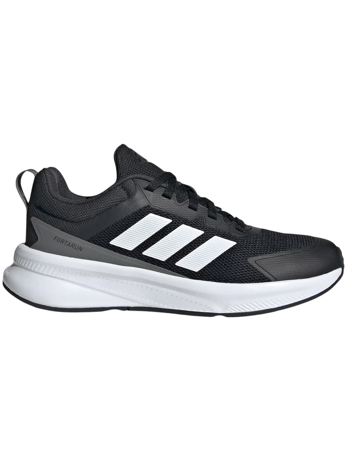 Детские кроссовки беговые Adidas Fortarun 4.0 — изображение 1 из 1, черный/белый