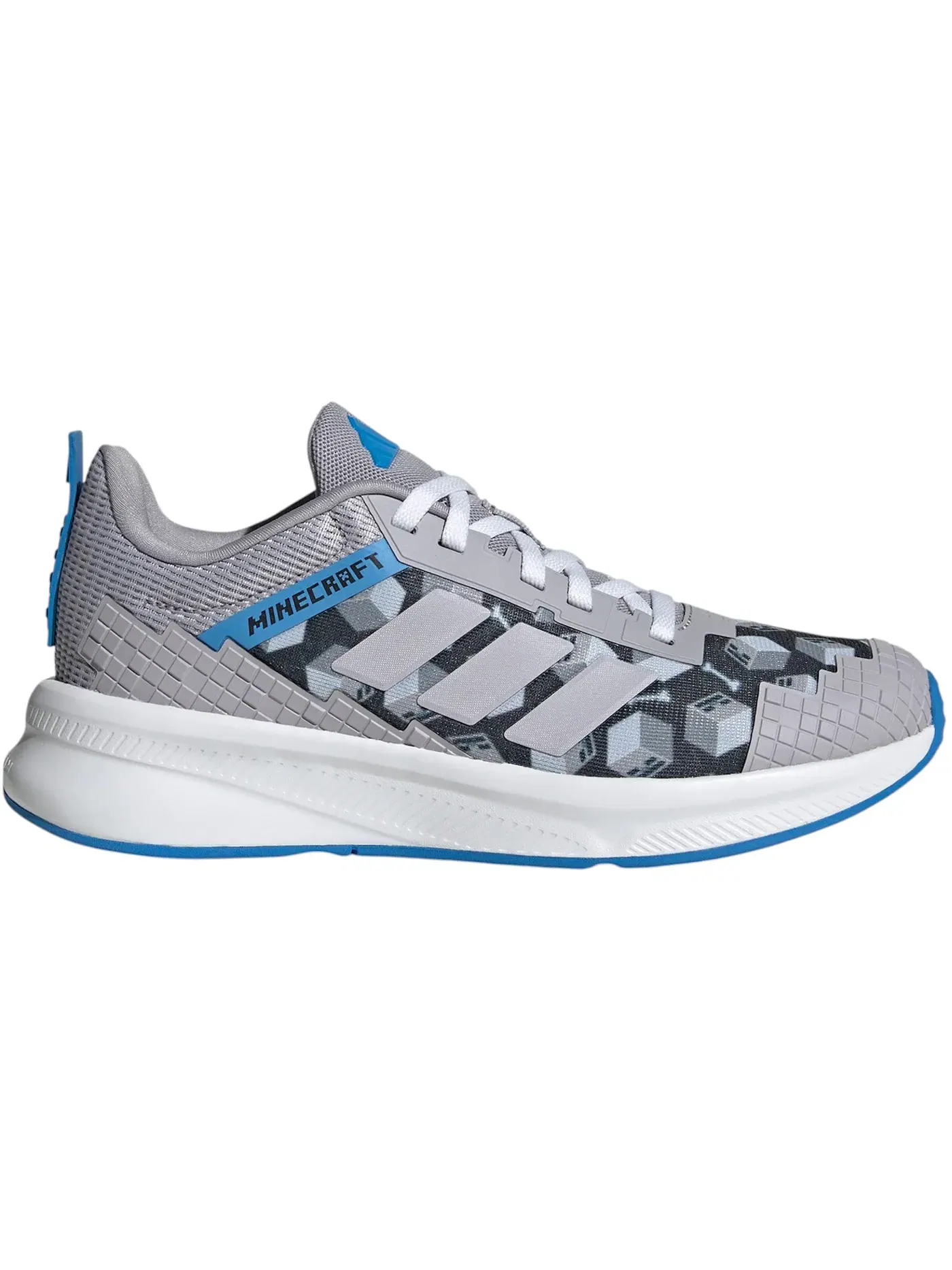 Детские кроссовки с шнуровкой Fortarun 4.0 Adidas — изображение 1 из 1, серый/серый/синий