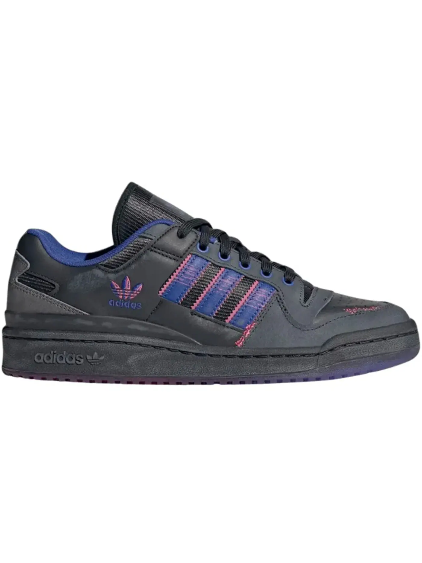 Мужские кроссовки с принтом Avenue & Sons The Old is the New New Black Adidas — изображение 1 из 1, черный/синий/фиолетовый