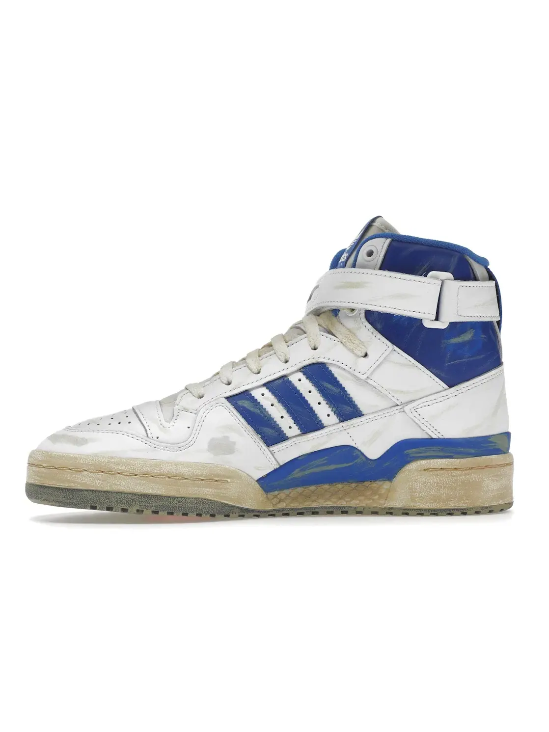 Мужские кроссовки Lifestyle Adidas Forum 84 Hi AEC — изображение 3 из 4, белый/синий/белый