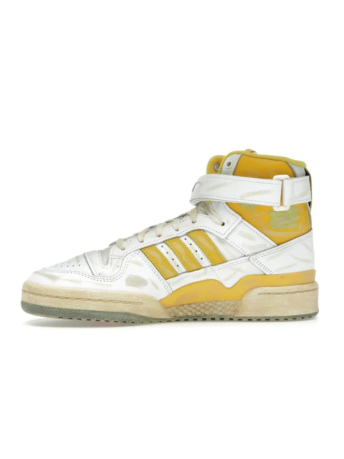 Мужские кроссовки Lifestyle Adidas Forum 84 Hi AEC — изображение 3 из 4, белый/желтый/белый
