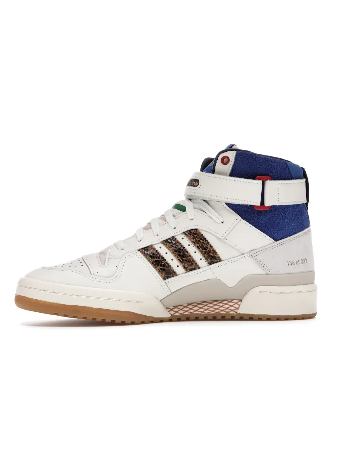 Мужские кроссовки Lifestyle Adidas Forum 84 Hi — изображение 3 из 4, белый/синий