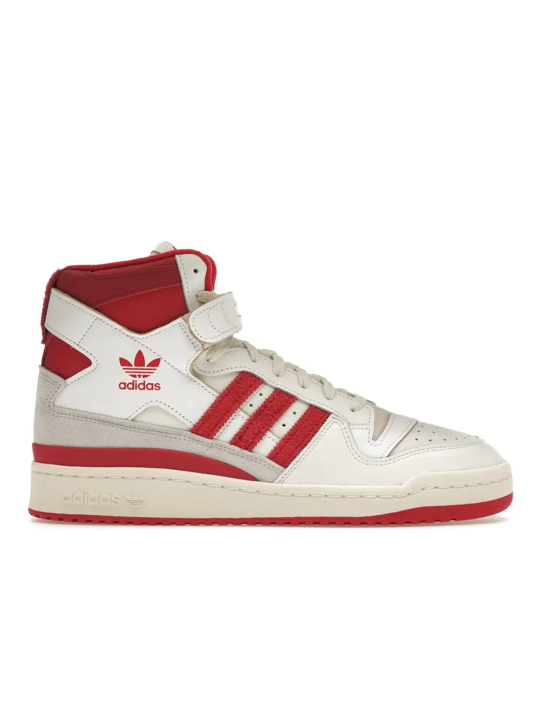 Мужские кроссовки с высоким силуэтом Adidas Forum 84 Hi — изображение 1 из 4, белый/красный