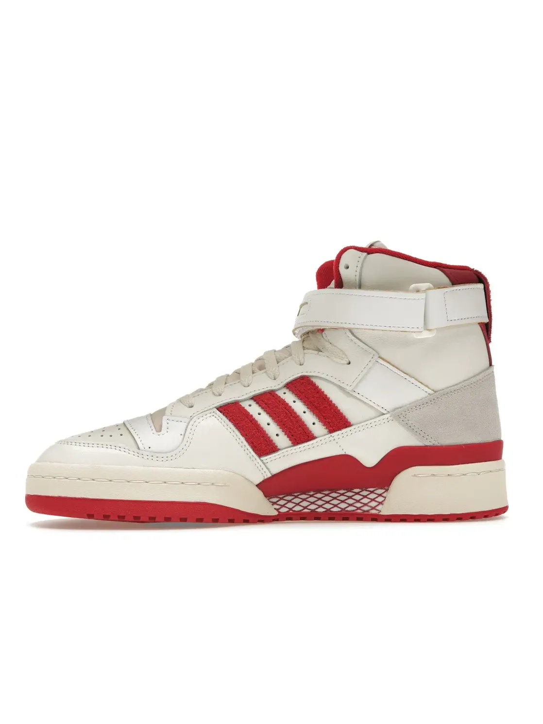 Мужские кроссовки с высоким силуэтом Adidas Forum 84 Hi — изображение 3 из 4, белый/красный