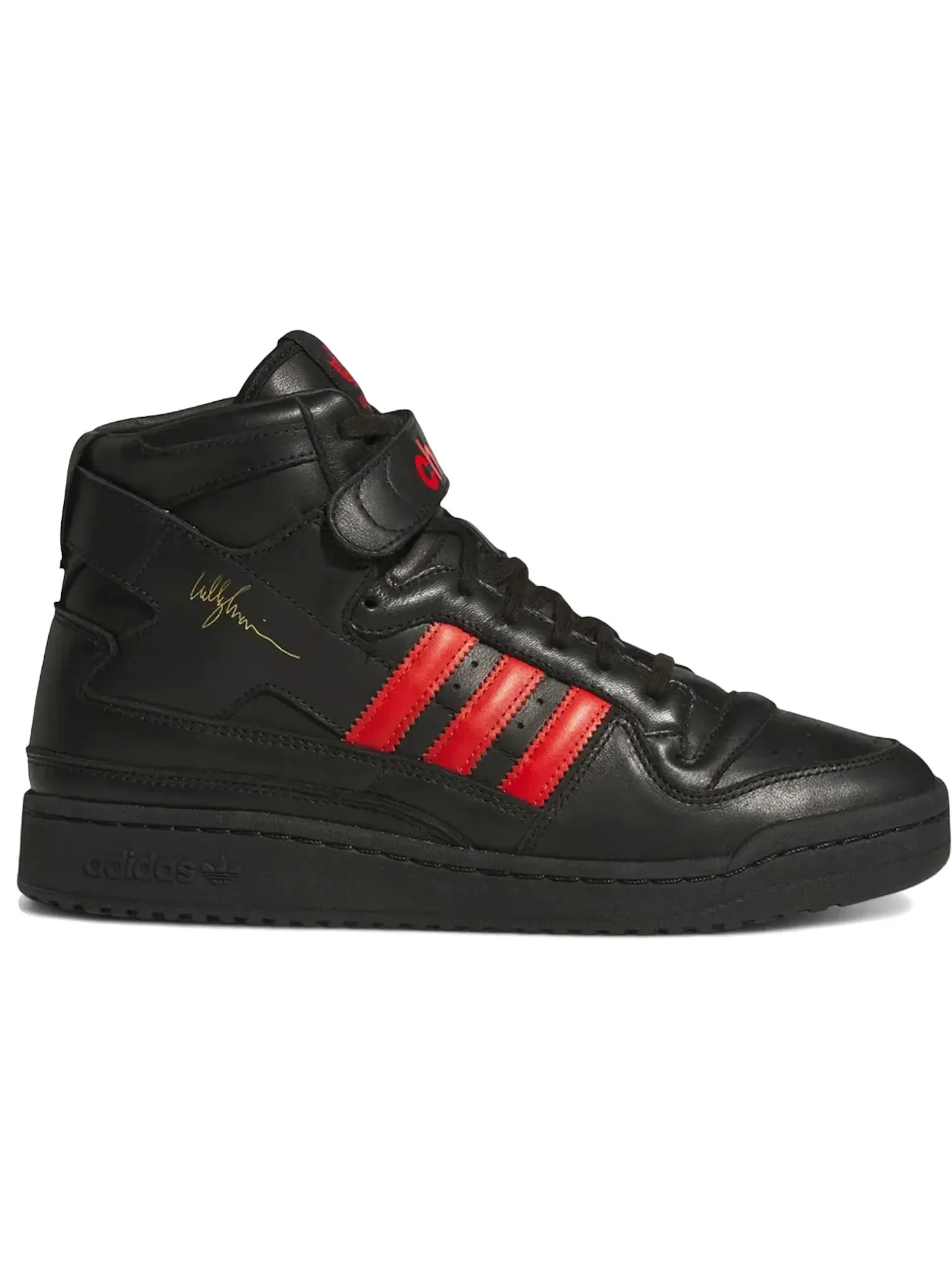 Мужские кроссовки Lifestyle Adidas Forum 84 Hi — изображение 1 из 1, черный черный красный