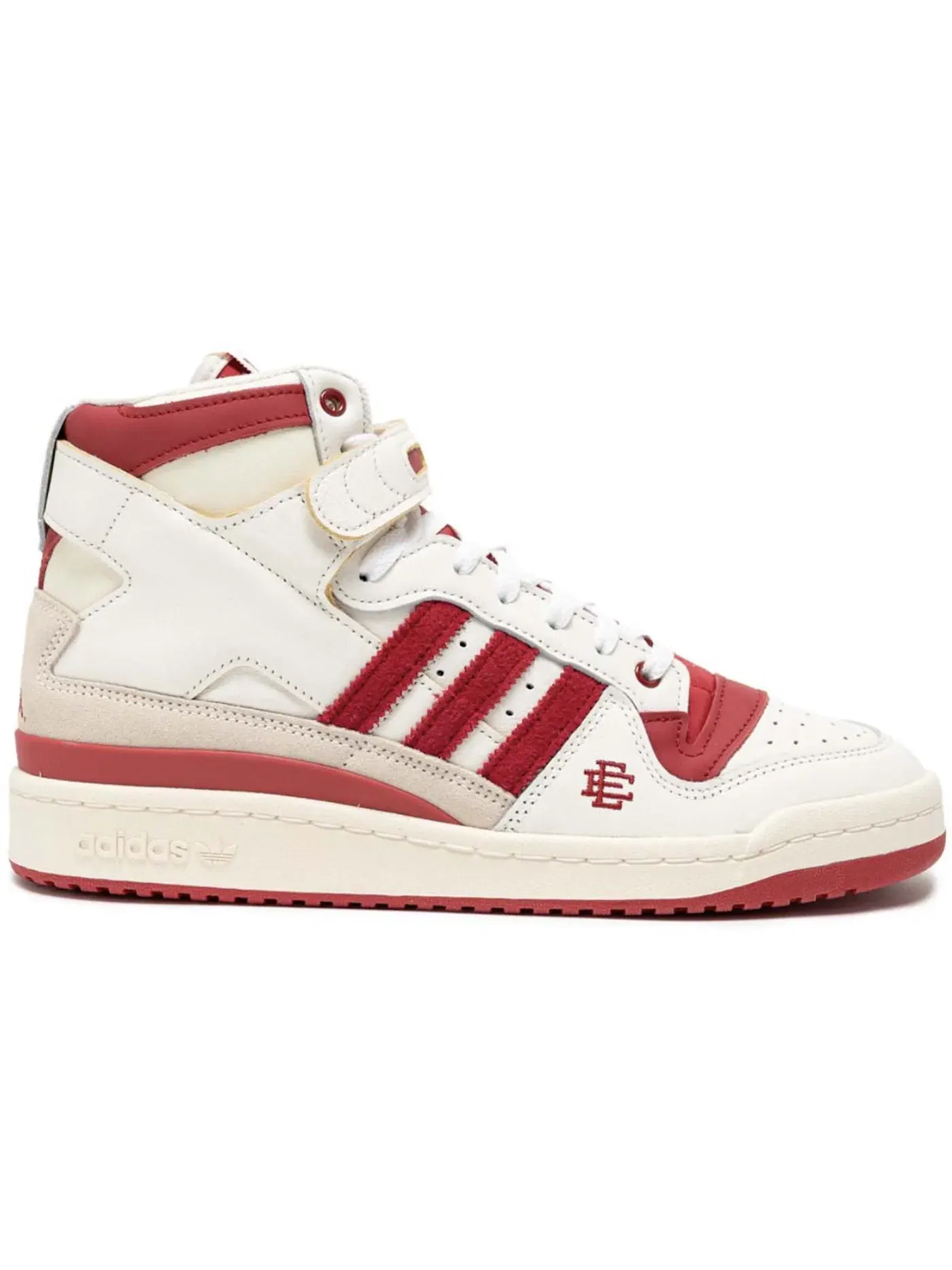 Мужские кроссовки Lifestyle Adidas Forum 84 High Eric Emanuel Indiana Hoosiers — изображение 1 из 1, белый/красный/белый