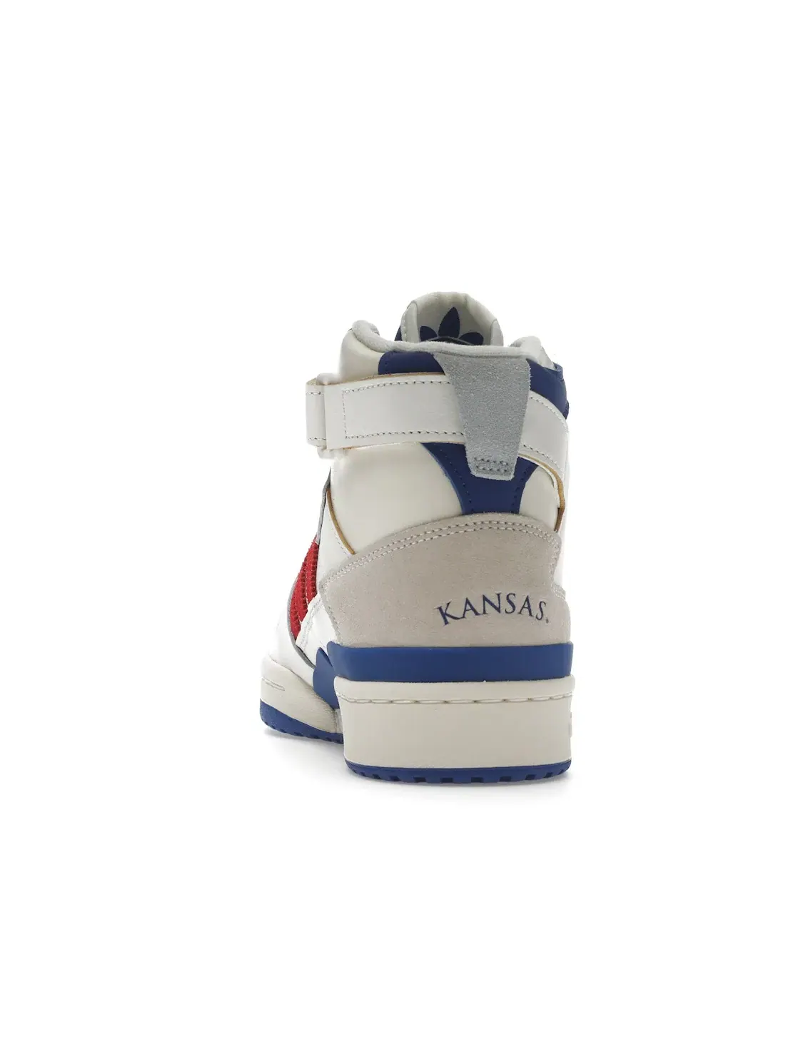Мужские кроссовки Lifestyle Adidas Forum 84 High Eric Emanuel Kansas Jayhawks — изображение 4 из 4, белый/синий/красный