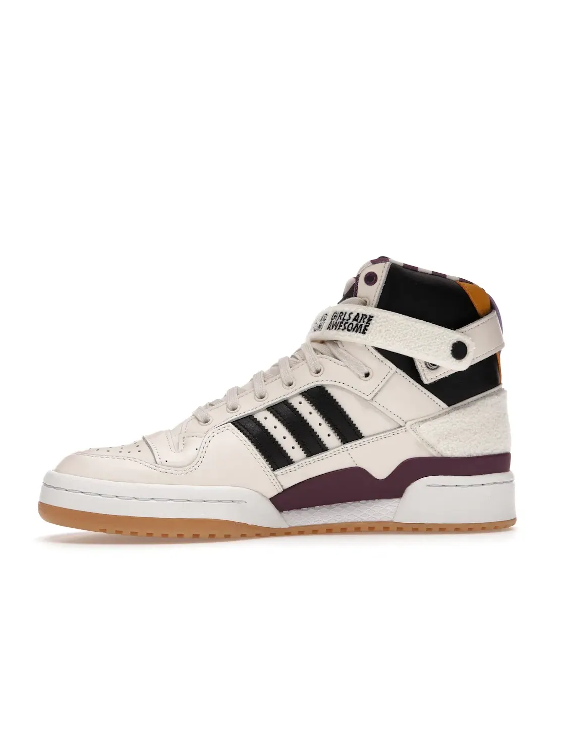 Мужские кроссовки с высоким верхом Adidas Forum 84 High — изображение 3 из 4, белый/черный/фиолетовый