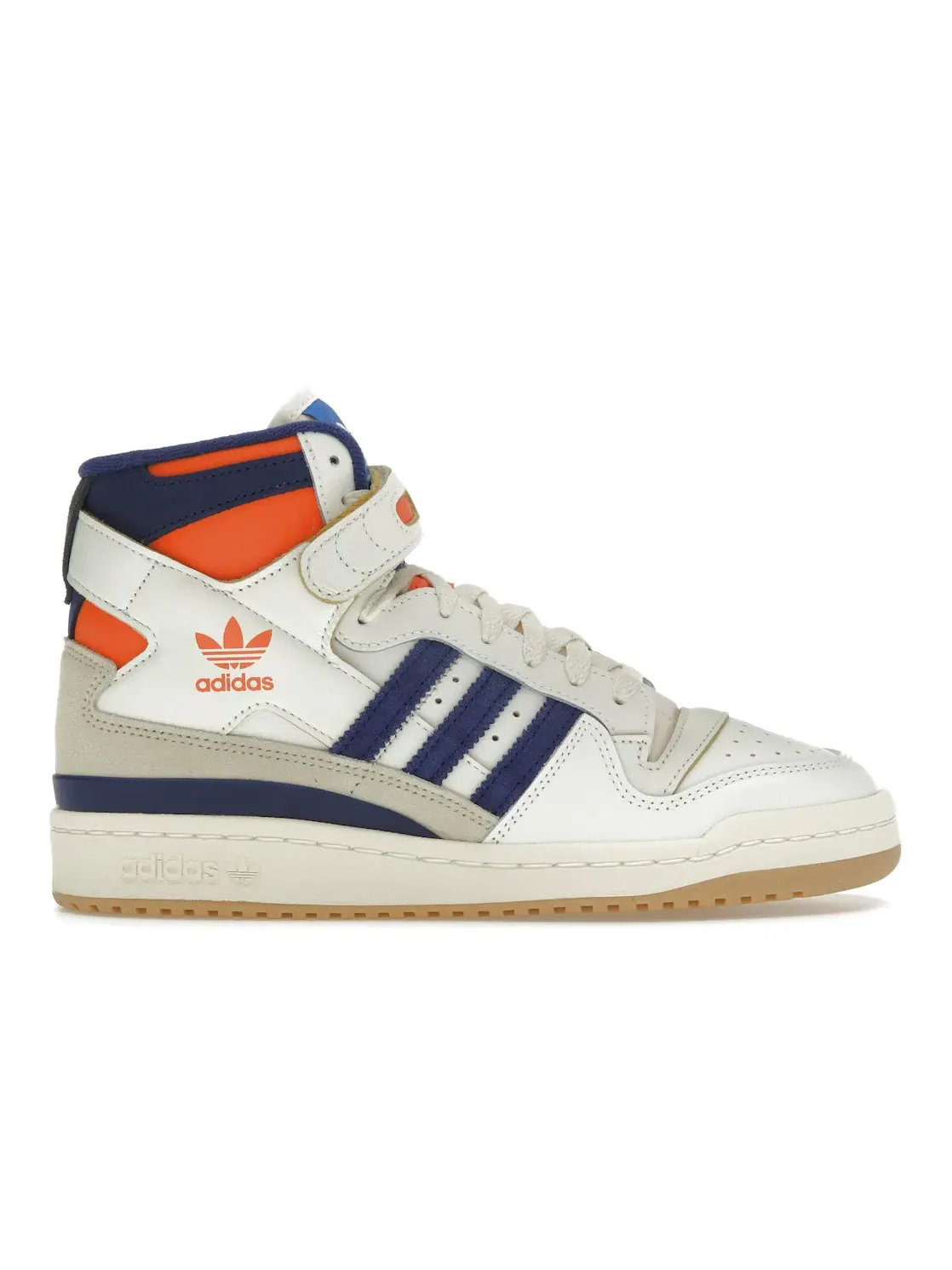 Мужские кроссовки lifestyle Adidas Forum 84 High — изображение 1 из 4, белый/синий/оранжевый