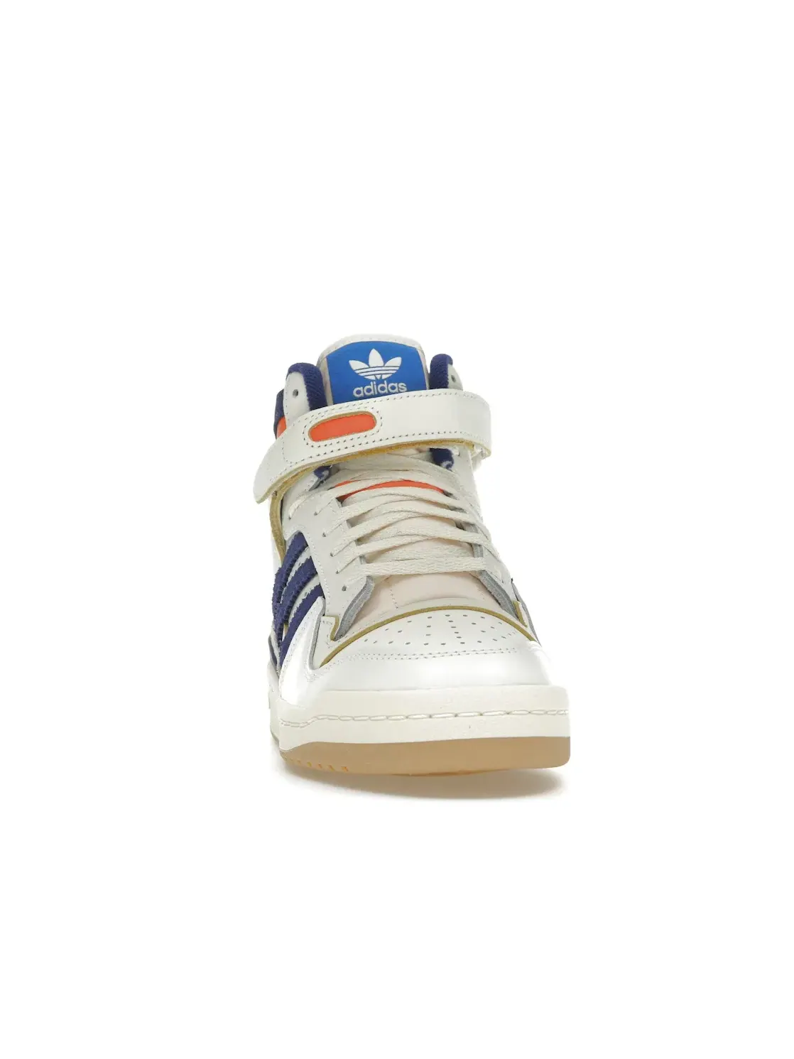 Мужские кроссовки lifestyle Adidas Forum 84 High — изображение 2 из 4, белый/синий/оранжевый