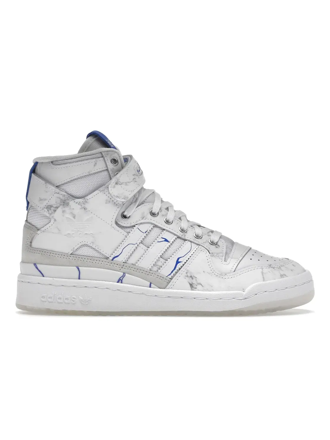 Мужские кроссовки Lifestyle с дизайном Kintsugi Adidas Forum 84 High, Marble/Knitsugi — изображение 1 из 4