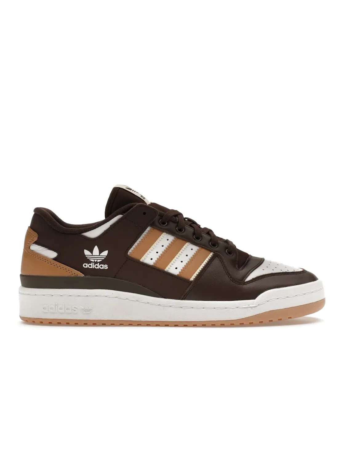 Мужские кроссовки Lifestyle Adidas Forum 84 Low ADV — изображение 1 из 4, темный коричневый//белый