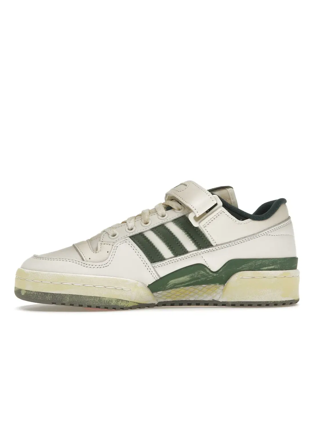 Мужские кроссовки Lifestyle Adidas Forum 84 Low AEC — изображение 3 из 4, белый/зеленый/белый