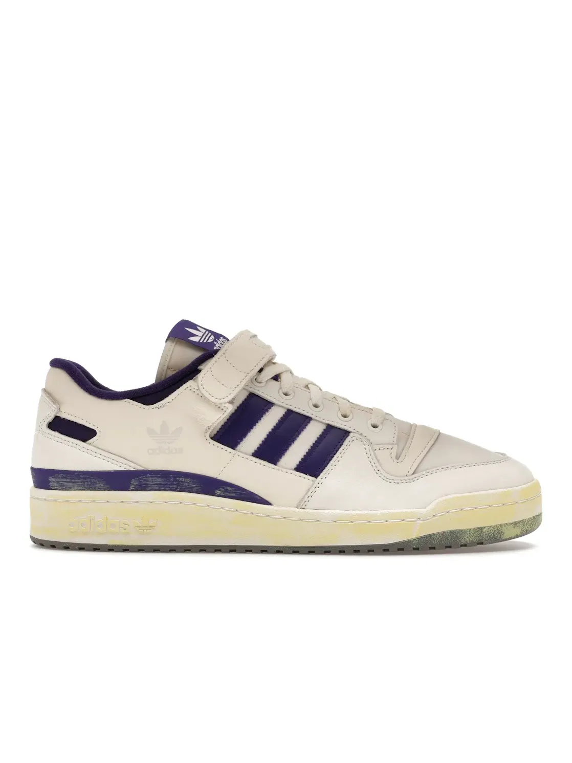 Мужские кроссовки Lifestyle Adidas Forum 84 Low AEC — изображение 1 из 4, белый/фиолетовый/белый