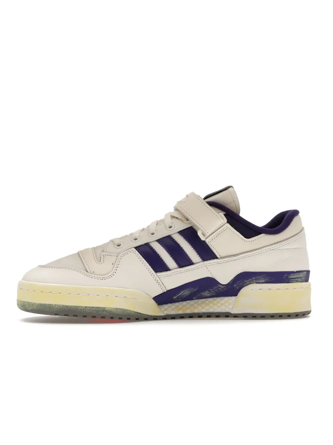 Мужские кроссовки Lifestyle Adidas Forum 84 Low AEC — изображение 3 из 4, белый/фиолетовый/белый
