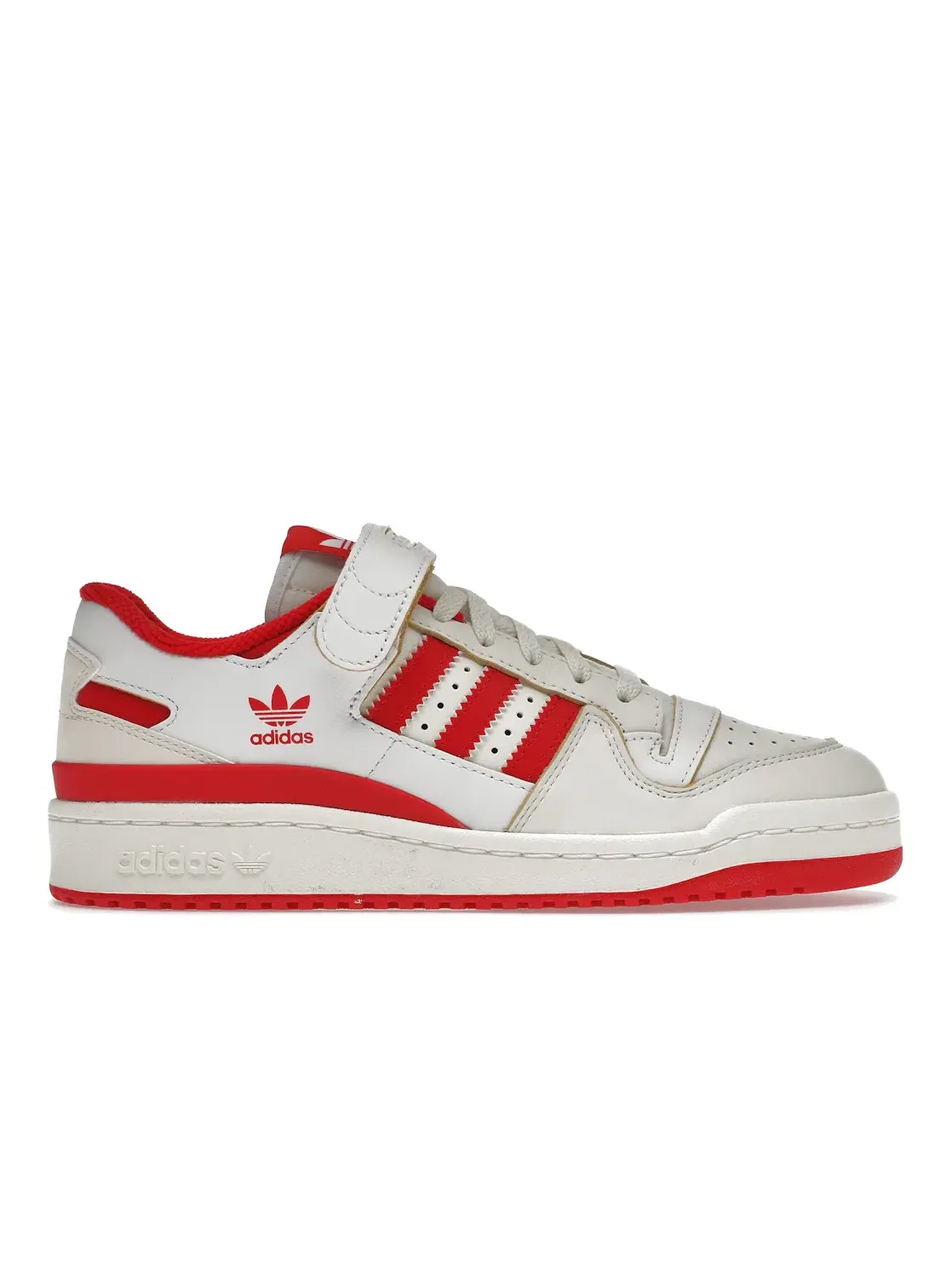 Женские кроссовки с ремешком Adidas Forum 84 Low — изображение 1 из 4, белый/красный/белый