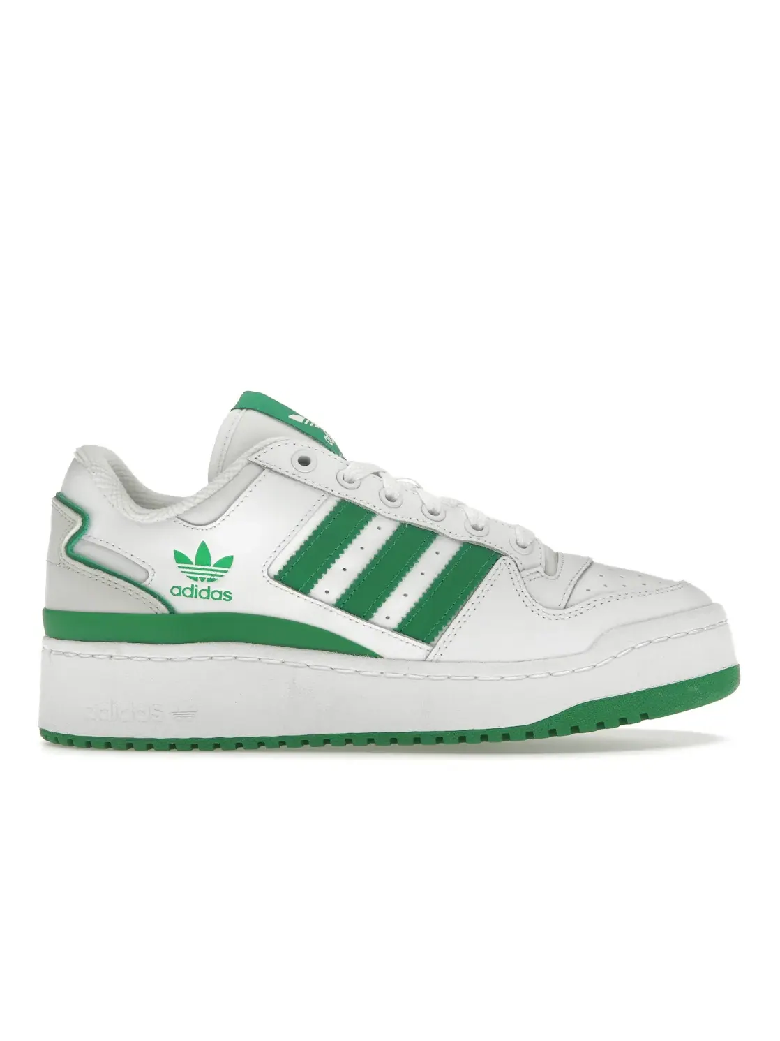 Женские кроссовки Lifestyle с высоким верхом Adidas Forum Bold — изображение 1 из 4, белый/зеленый/серый
