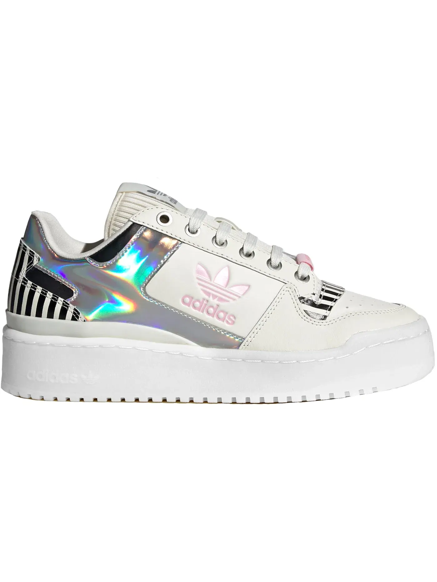Женские кроссовки Lifestyle Adidas Forum Bold — изображение 1 из 1, белый/розовый/черный