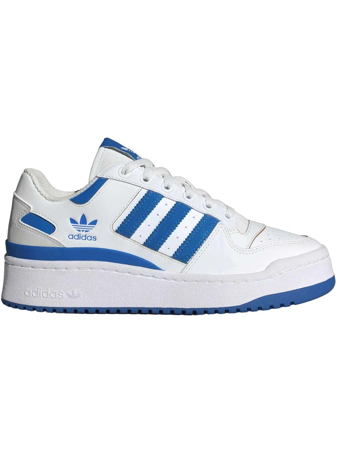 Женские кроссовки Lifestyle Adidas Forum Bold Stripes — изображение 1 из 1, белый/синий/серый