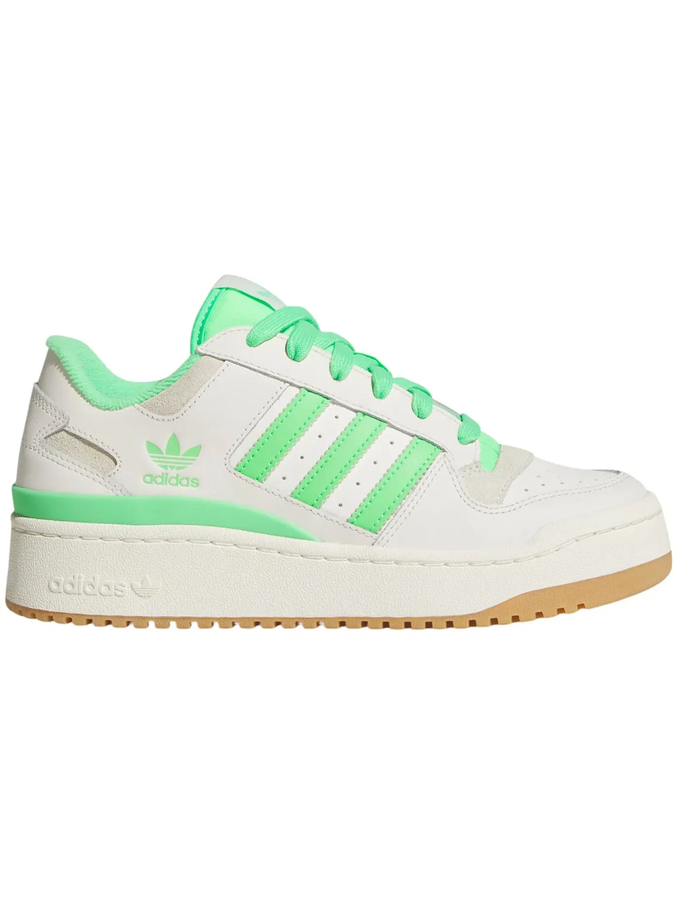Женские кроссовки Lifestyle Adidas Forum Bold Stripes — изображение 1 из 1, белый/зеленый/белый