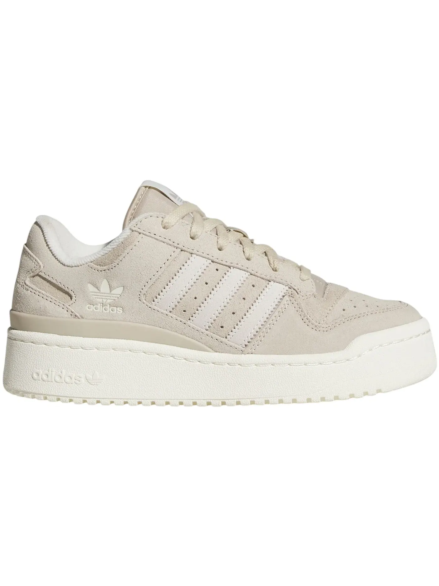 Женские кроссовки lifestyle Adidas Forum Bold Stripes — изображение 1 из 1, бежевый/белый/белый