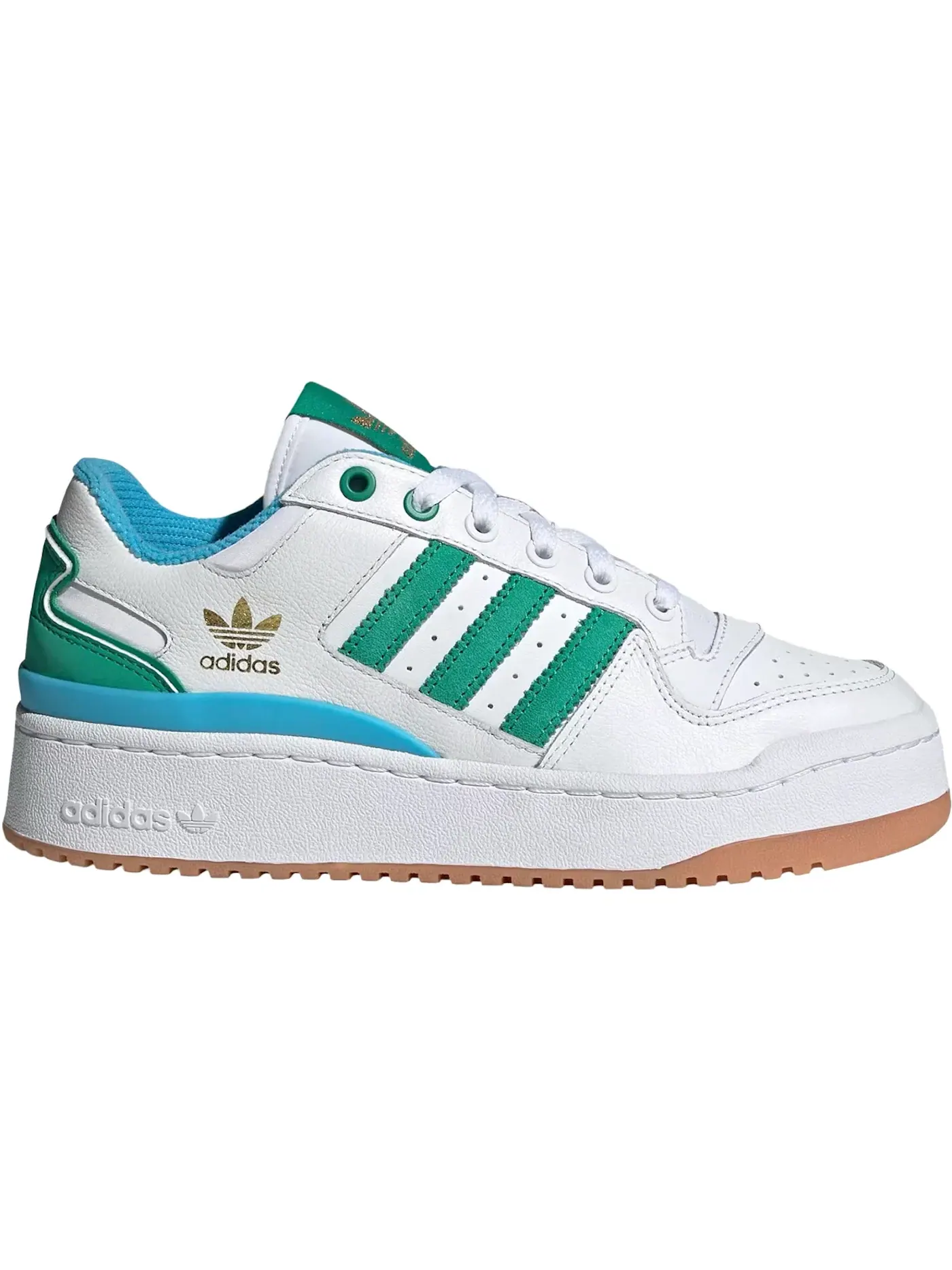 Женские кроссовки Lifestyle Adidas Forum Bold — изображение 1 из 1, белый/зеленый