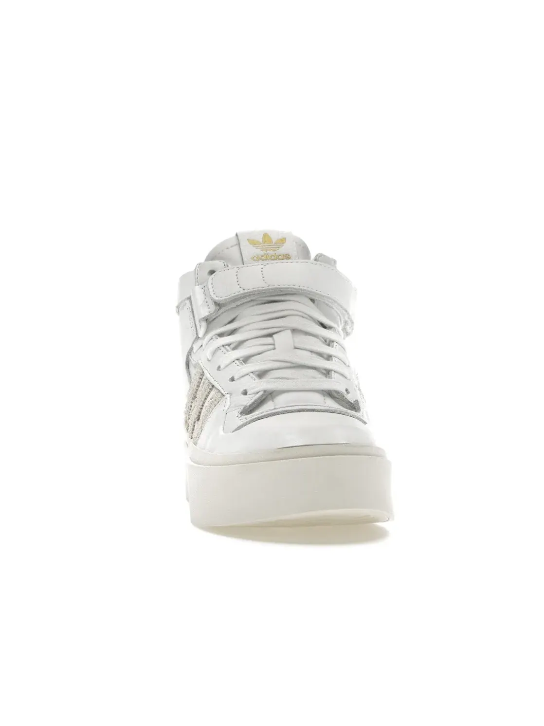 Женские кроссовки Lifestyle с высоким берцем Adidas Forum Bonega Mid Adidas — изображение 2 из 4, белый/серый