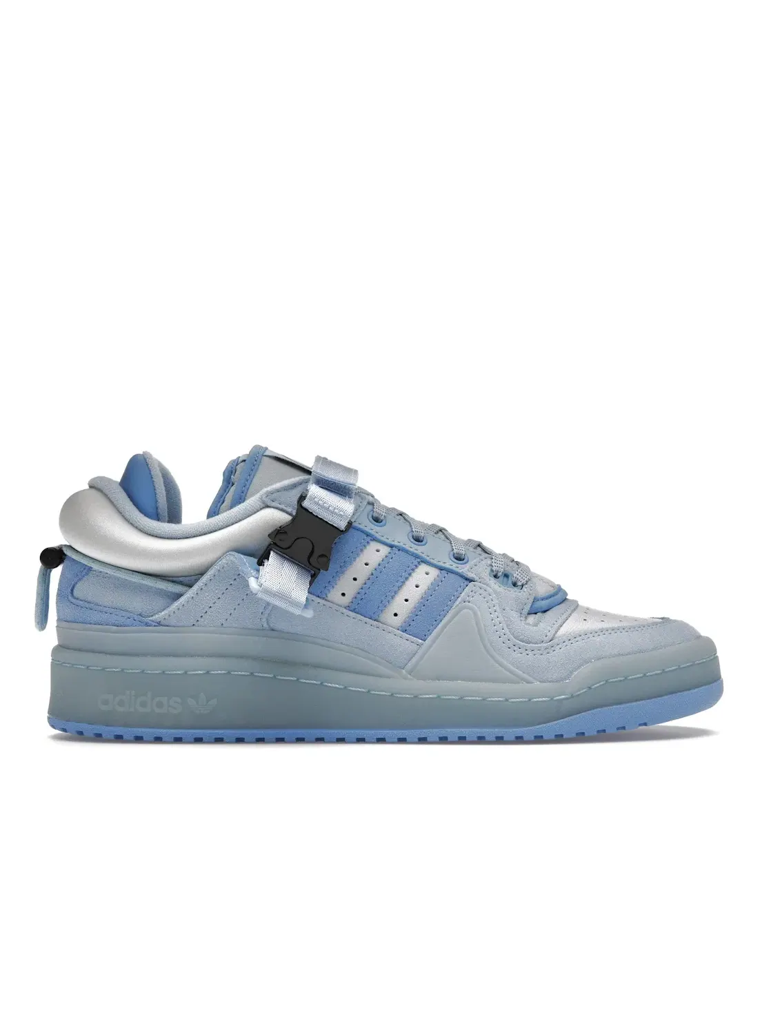 Мужские кроссовки Lifestyle с металлической пряжкой Adidas Forum Buckle Low Bad Bunny — изображение 1 из 4, синий синий синий