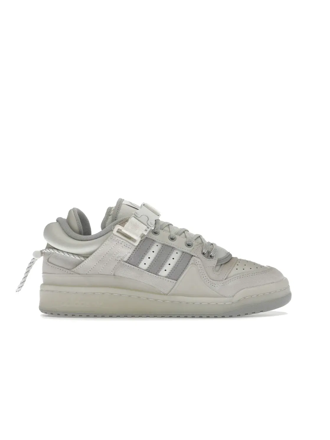 Мужские кроссовки с ремешком Bad Bunny Forum Buckle Low Adidas — изображение 1 из 4, белый прозрачный белый