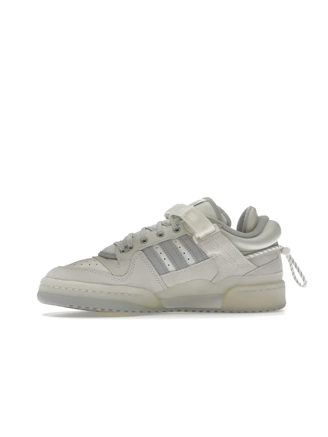 Мужские кроссовки с ремешком Bad Bunny Forum Buckle Low Adidas — изображение 3 из 4, белый прозрачный белый