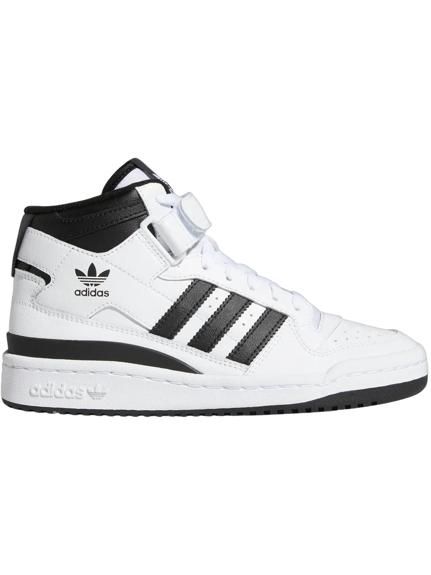 Детские кроссовки для мальчиков с кожаным верхом Adidas Forum — изображение 1 из 1, белый черный белый