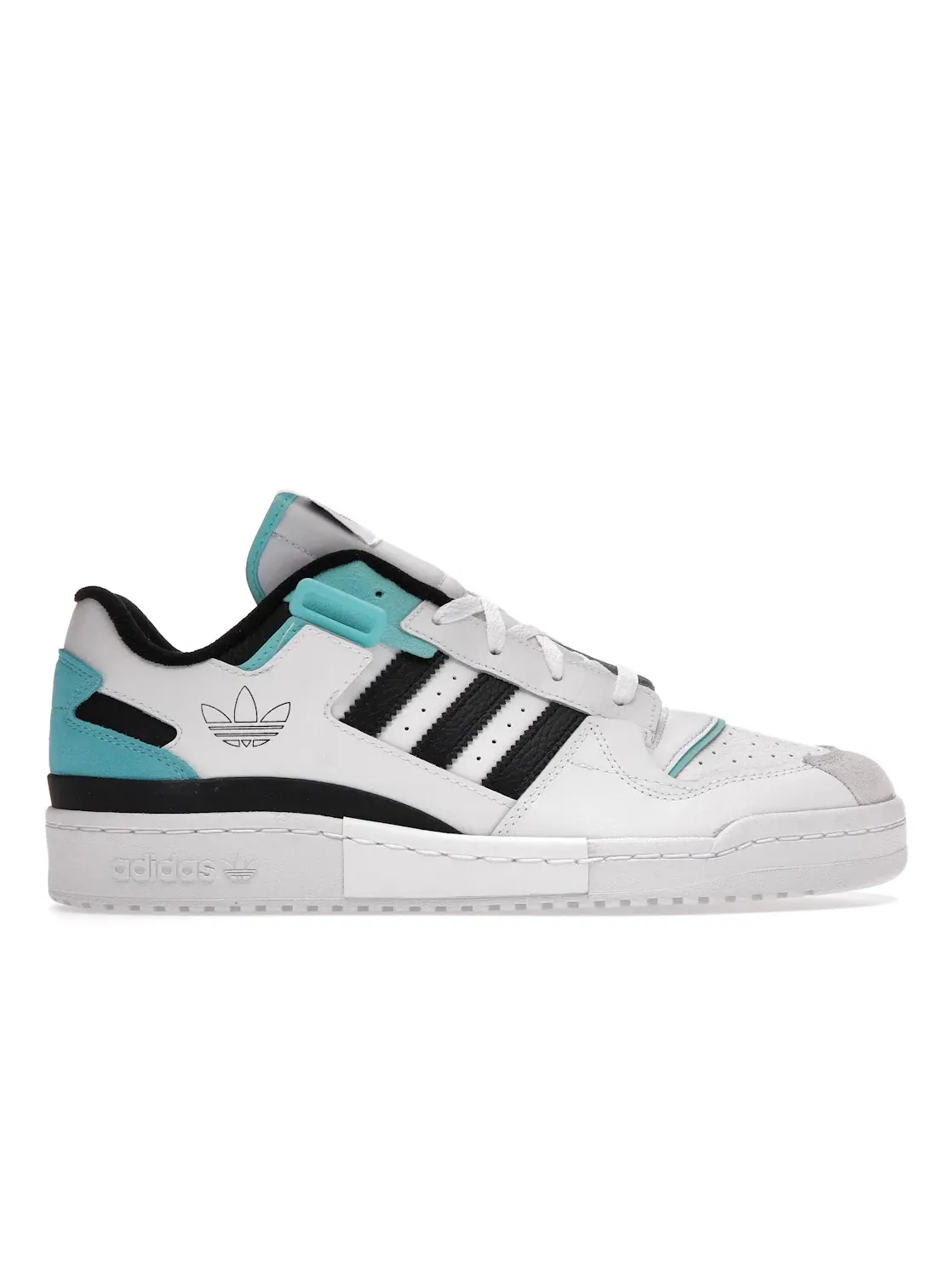 Мужские кроссовки Lifestyle с низким верхом Adidas Forum Exhibit Low — изображение 1 из 4, белый/черный/голубой