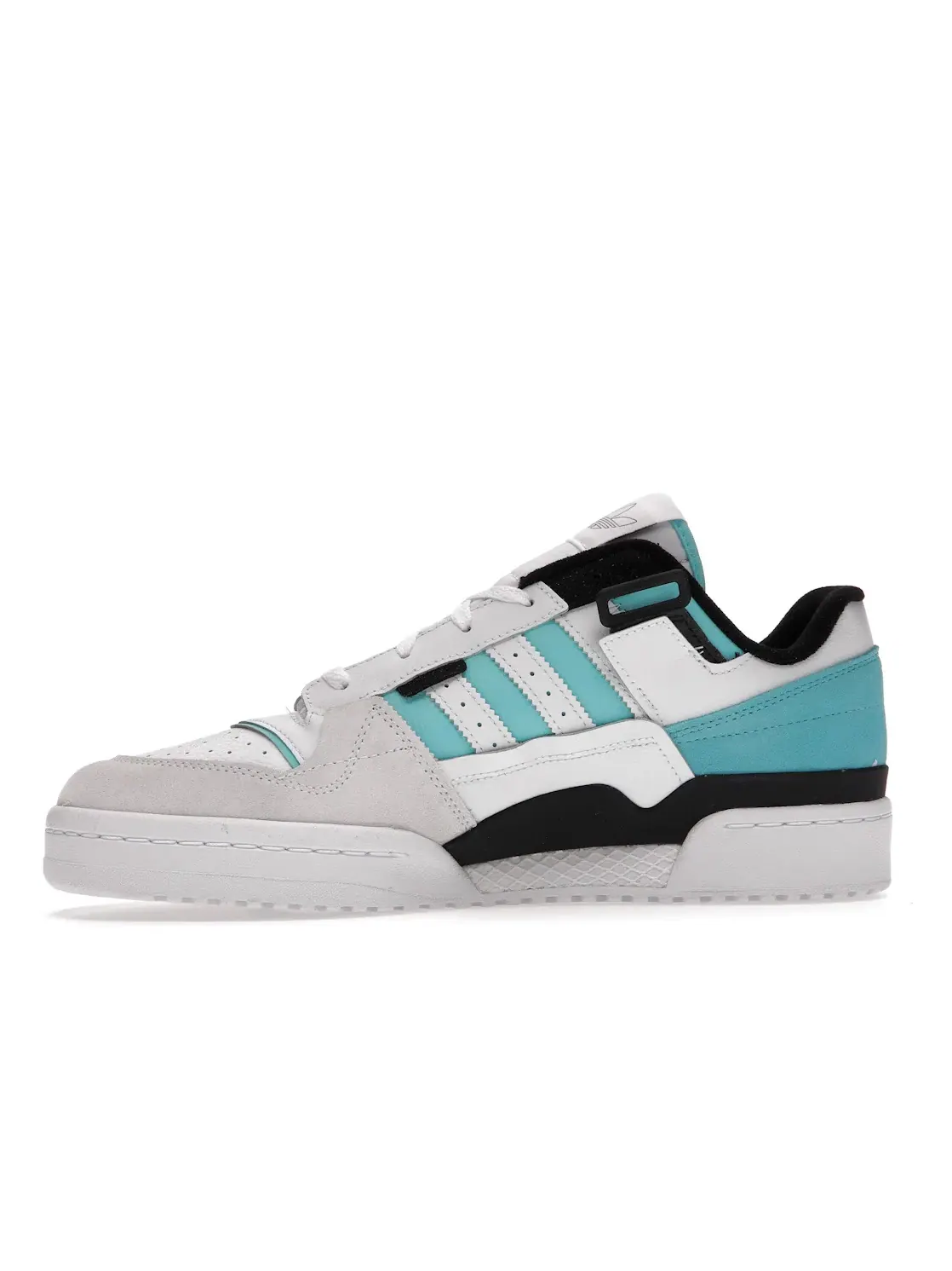 Мужские кроссовки Lifestyle с низким верхом Adidas Forum Exhibit Low — изображение 3 из 4, белый/черный/голубой