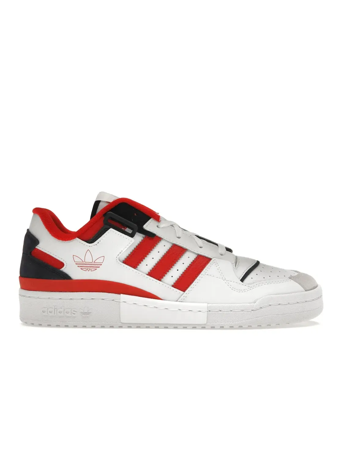 Мужские кроссовки повседневные Adidas Forum Exhibit Low — изображение 1 из 4, белый/красный