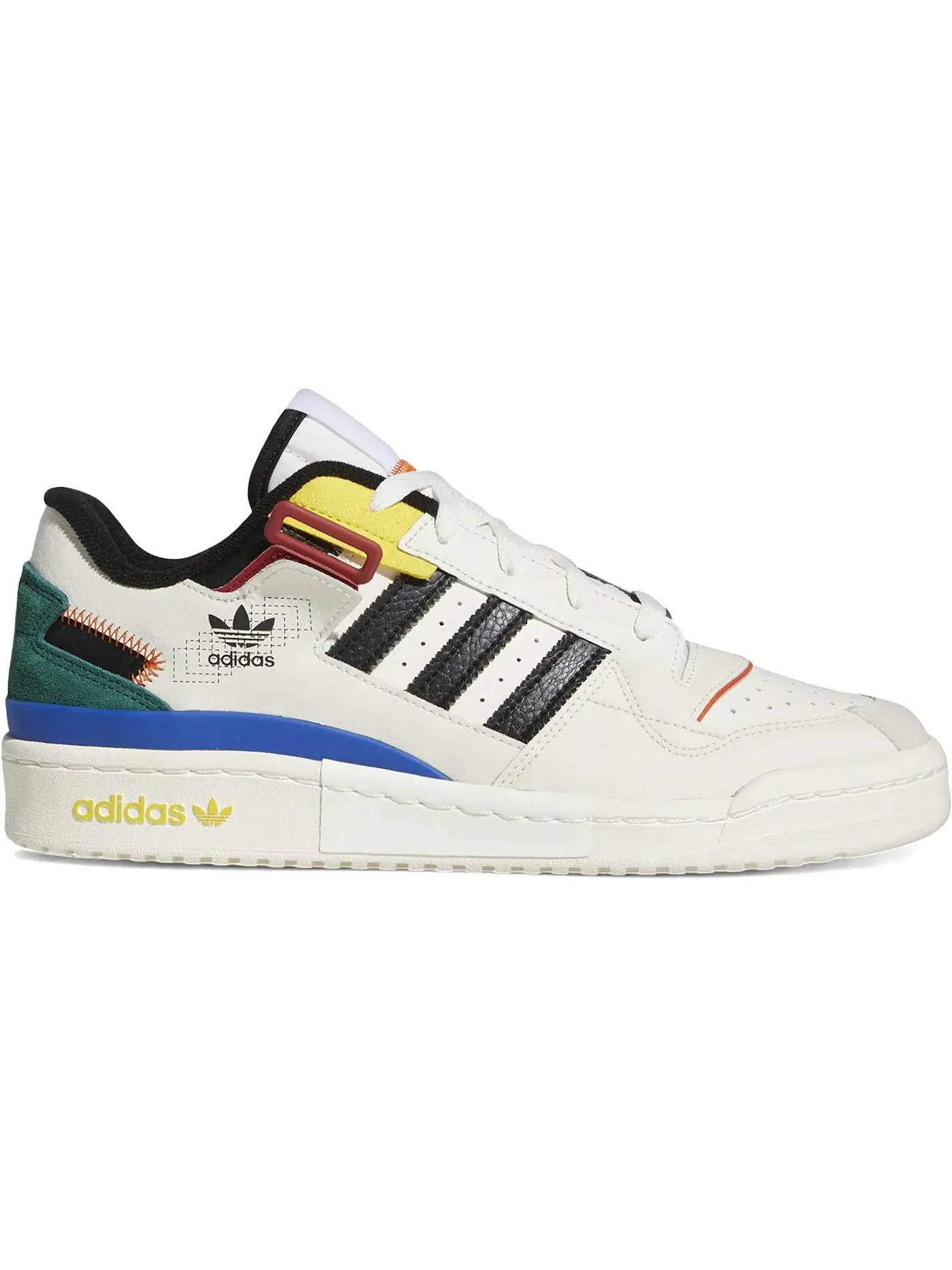 Мужские кроссовки Lifestyle с моделью Adidas Forum Exhibit Low Adidas — изображение 1 из 1, белый/белый/черный